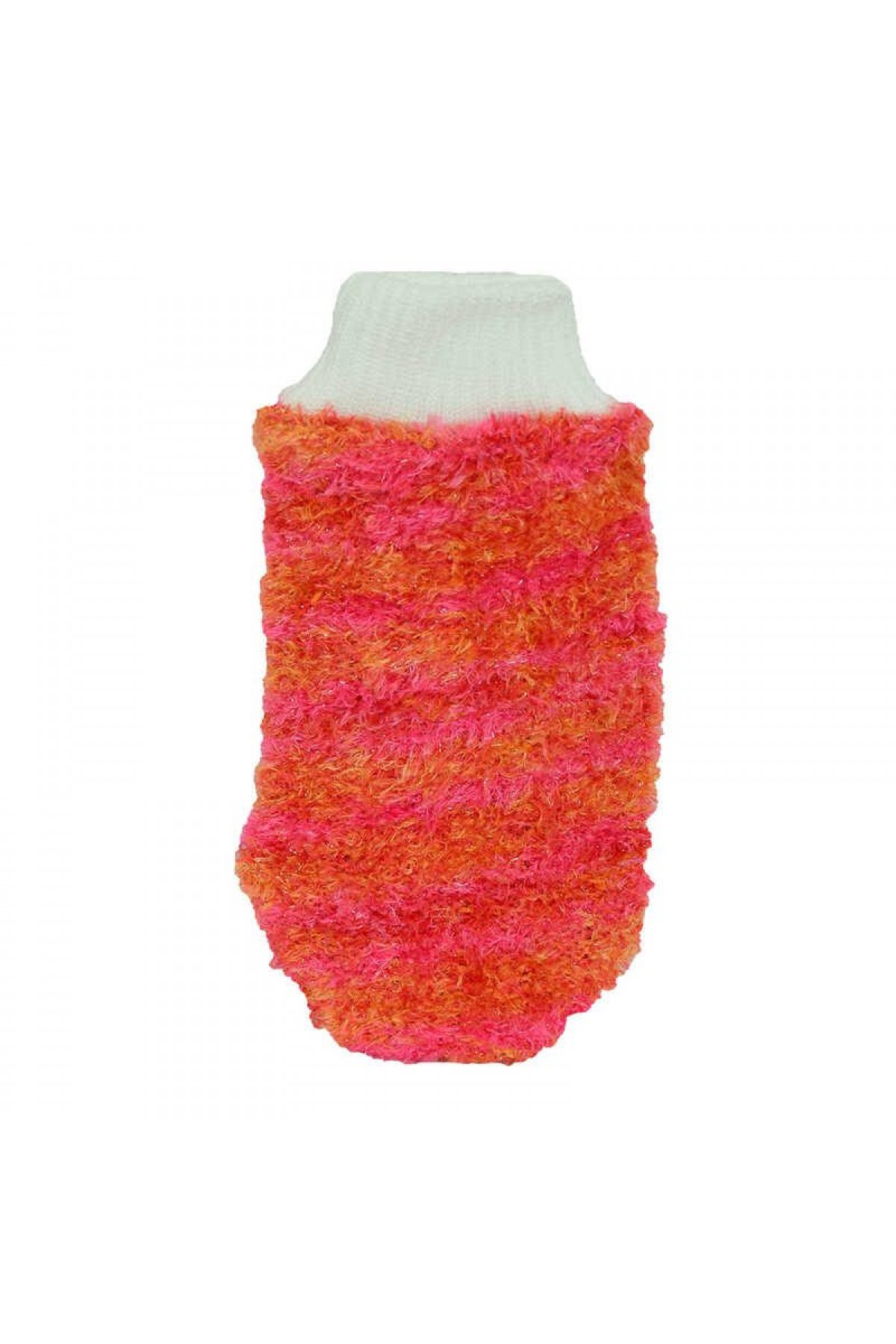 Lastikli El Geçmeli Yumuşak Eldiven Banyo Lifi Pembe-Tcu 20x10 Cm Lisinya214 Lastikli El Geçmeli Yumuşak Eldiven Banyo Lifi Pembe-Turuncu 20x10 Cm