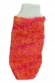 Lastikli El Geçmeli Yumuşak Eldiven Banyo Lifi Pembe-Tcu 20x10 Cm Lisinya214 Lastikli El Geçmeli Yumuşak Eldiven Banyo Lifi Pembe-Turuncu 20x10 Cm