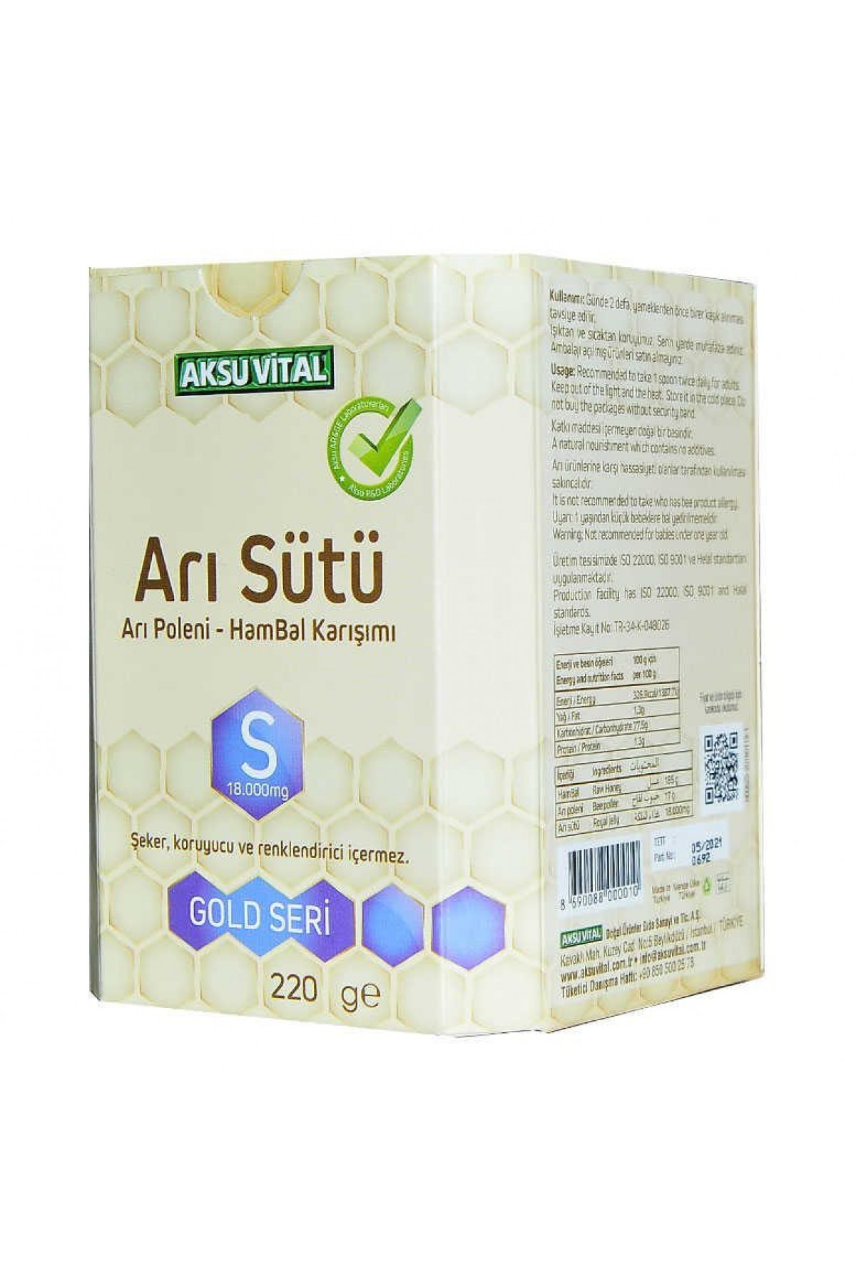 Lisinya214 Arı Sütü Polen Bal Karışımı 18.000 MG
