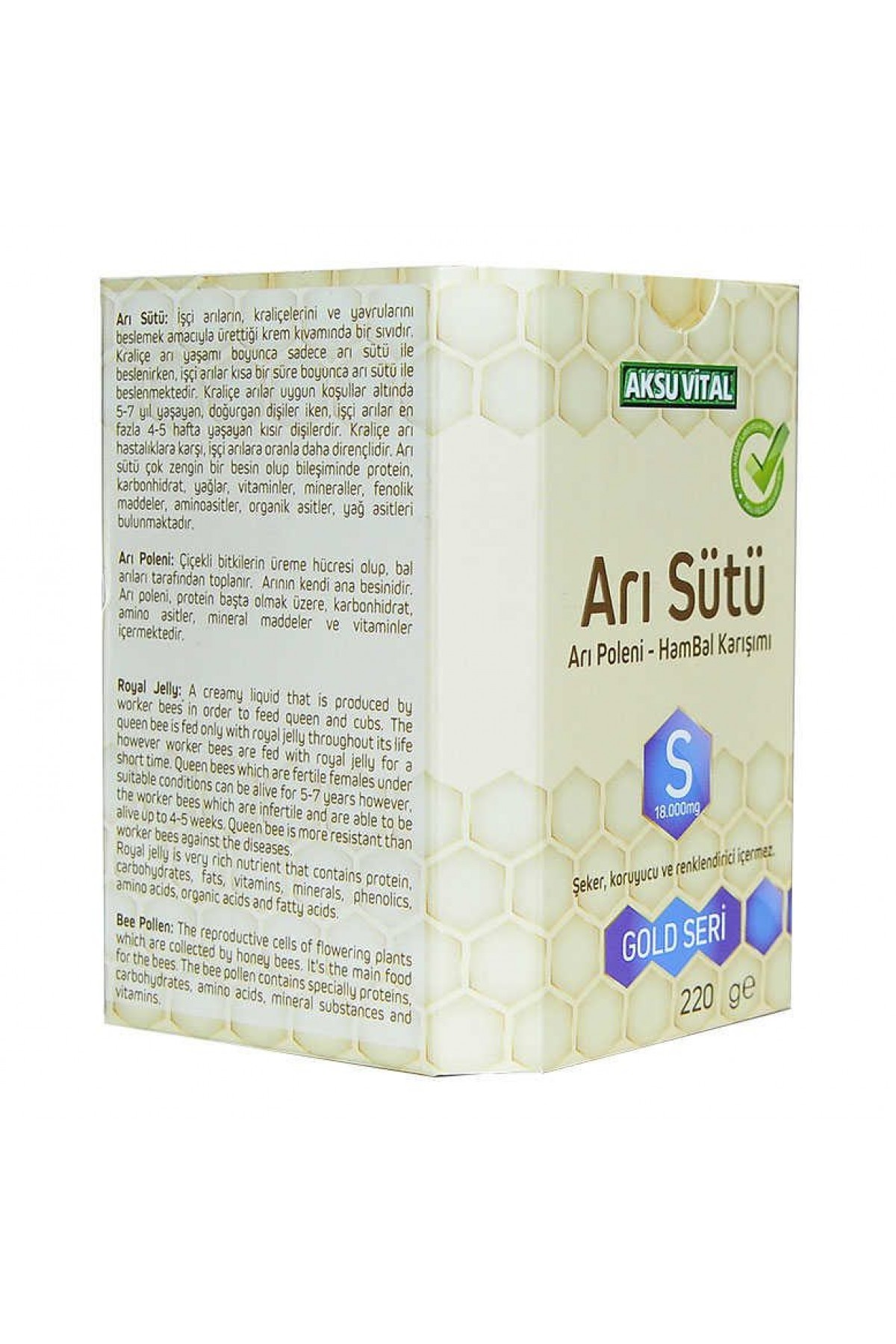 Lisinya214 Arı Sütü Polen Bal Karışımı 18.000 MG