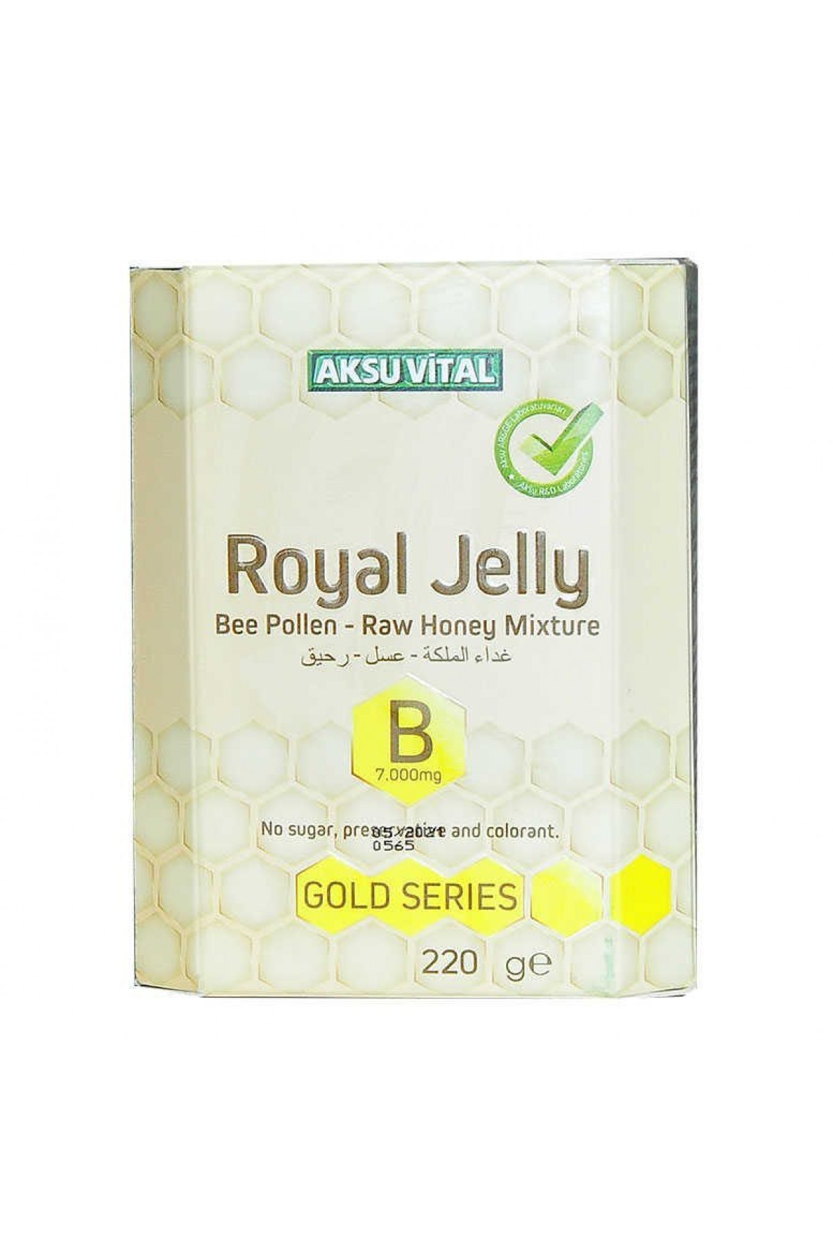 Lisinya214 Arı Sütü Polen Bal Karışımı B 7.000 Mg Gold Seri 220 Gr