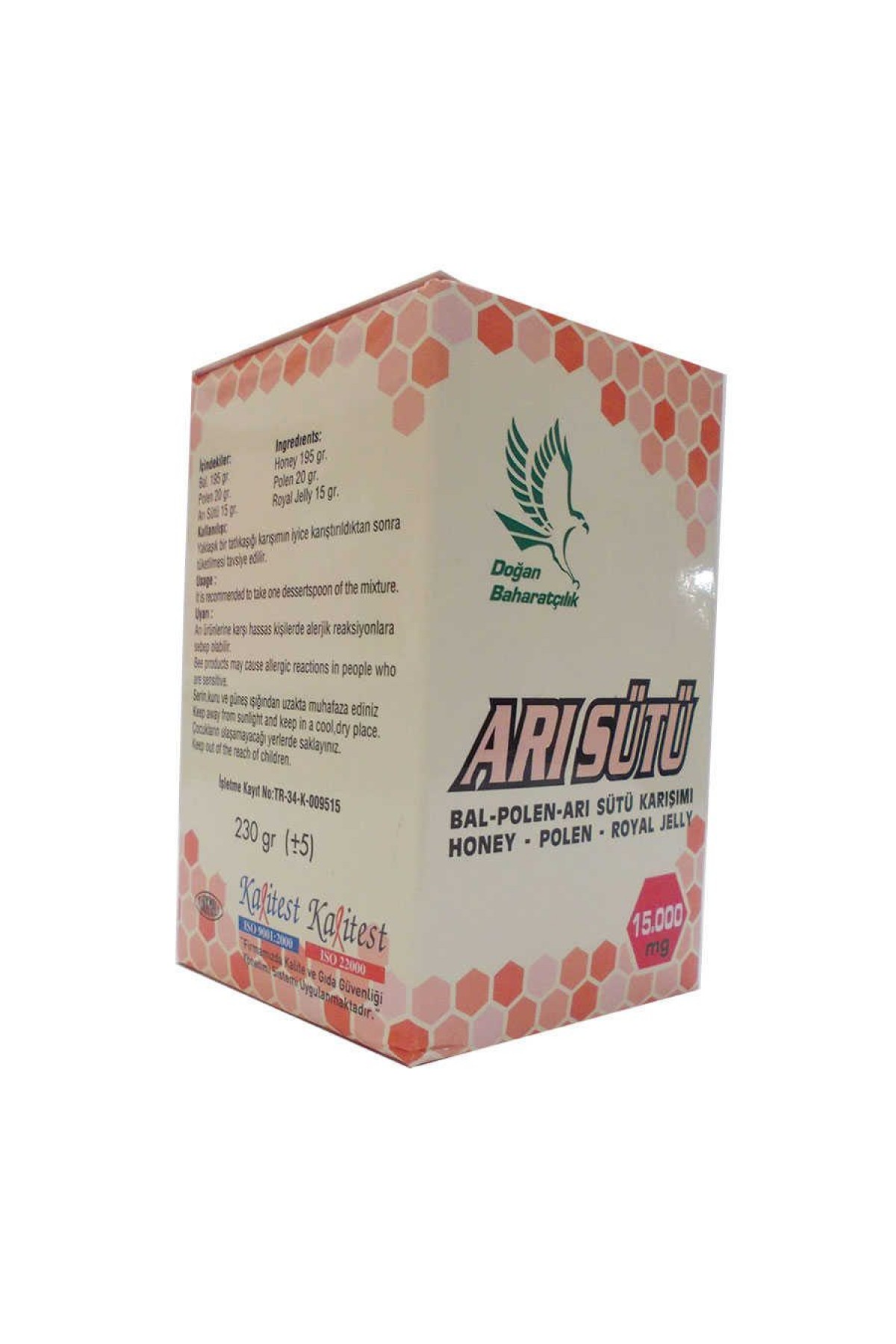 Lisinya214 Bal Polen Arı Sütü Karışımı Süper Doz 15000 Mg