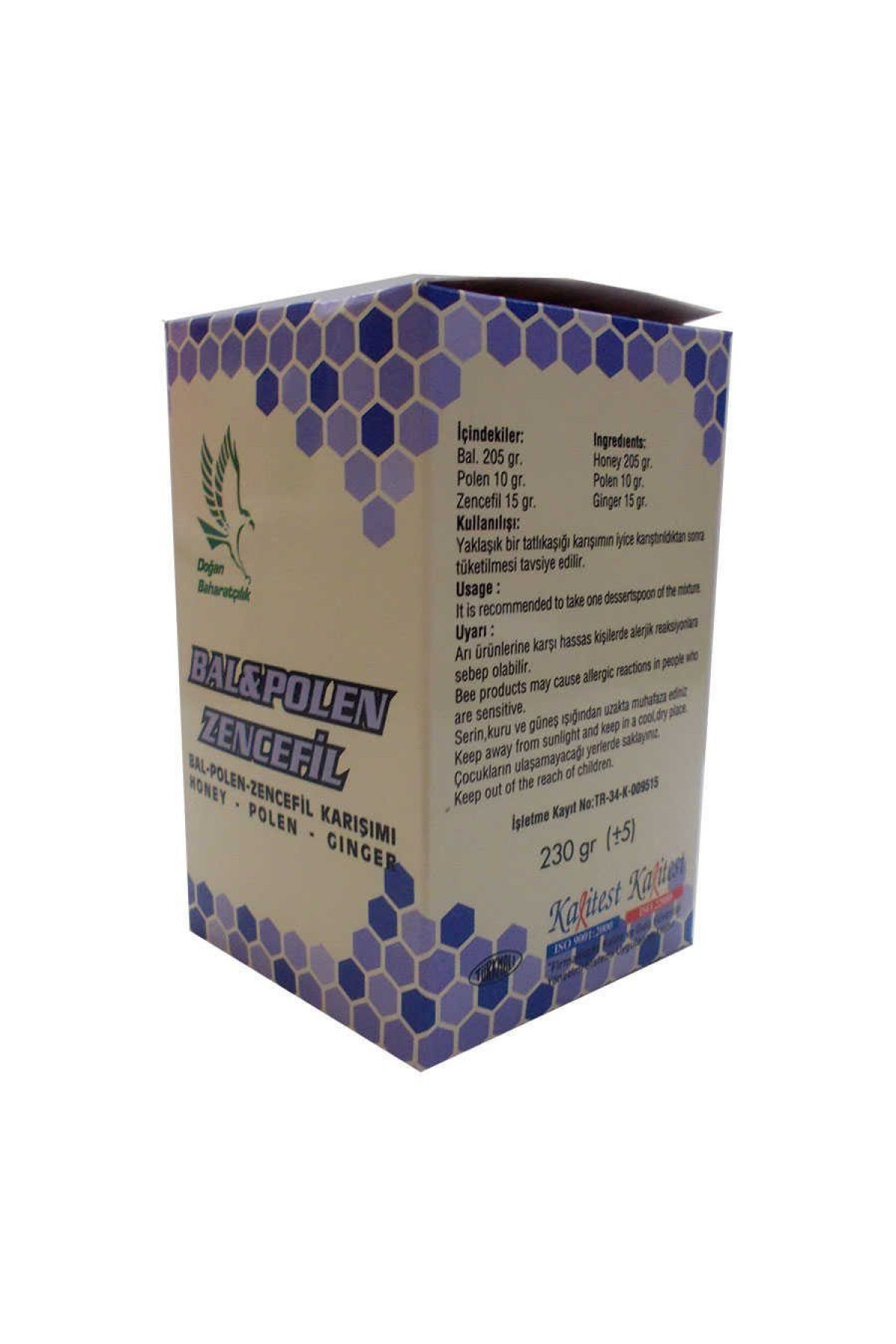 Lisinya214 Bal Polen Zencefil Karışımı 230 Gr