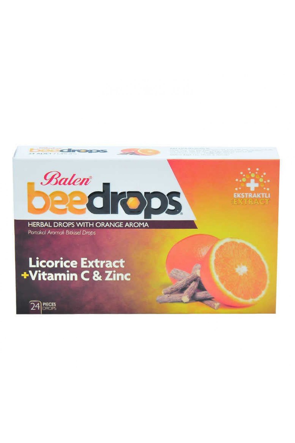 Portakal Aromalı sel Drops 24Adet Lisinya214 Portakal Aromalı Bitkisel Drops 24Adet