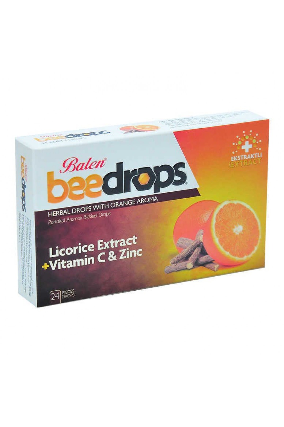 Portakal Aromalı sel Drops 24Adet Lisinya214 Portakal Aromalı Bitkisel Drops 24Adet