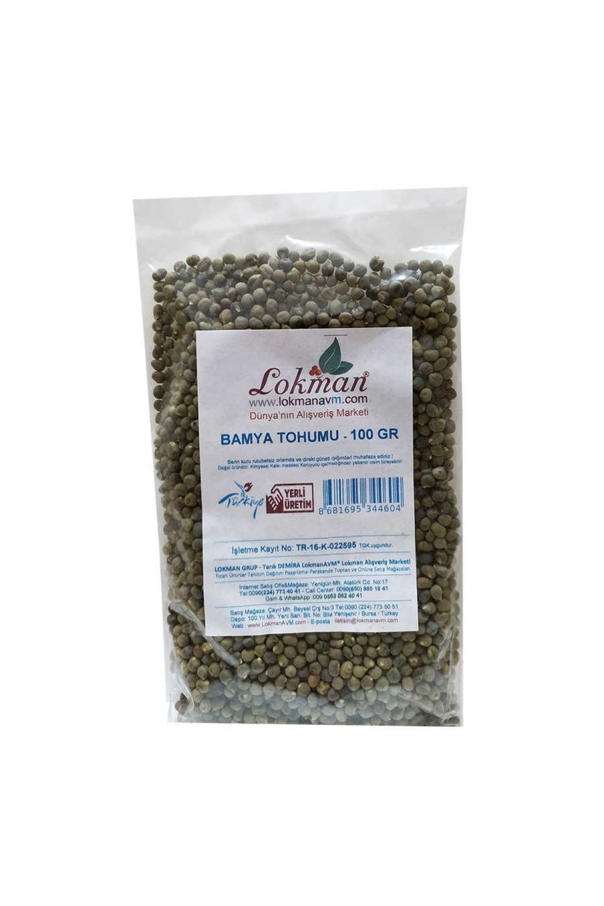 Lisinya214 Bamya Tohumu 100 Gr Paket