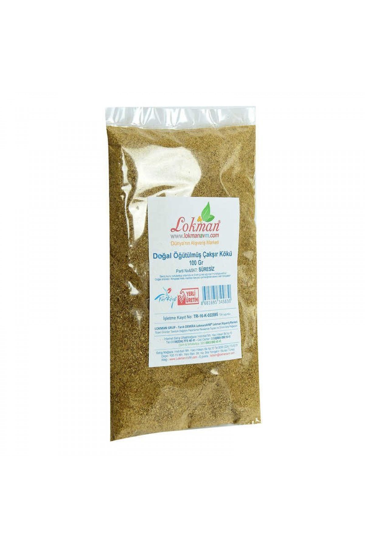 Lisinya214 Çakşır Kökü Doğal Öğütülmüş 100 Gr Paket