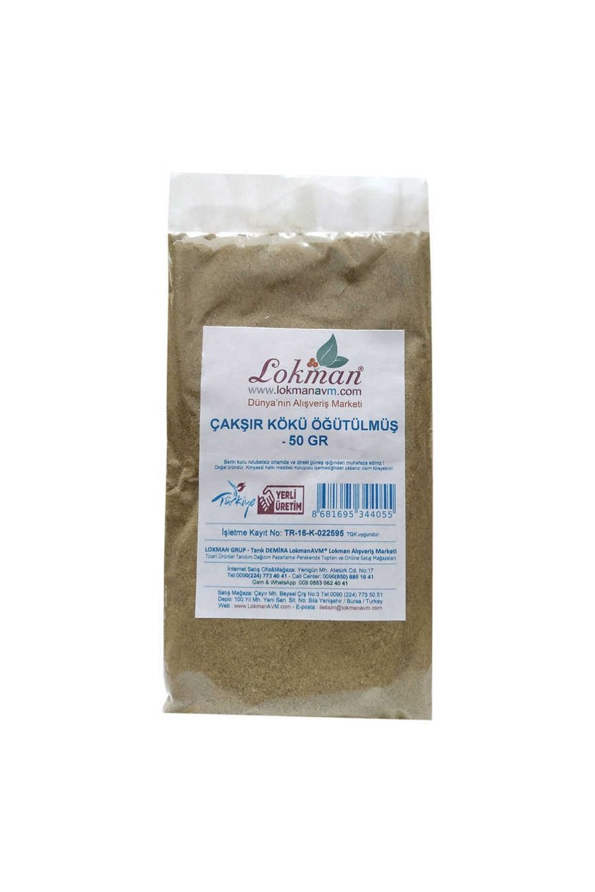 Lisinya214 Çakşır Kökü Doğal Öğütülmüş 50 Gr Paket