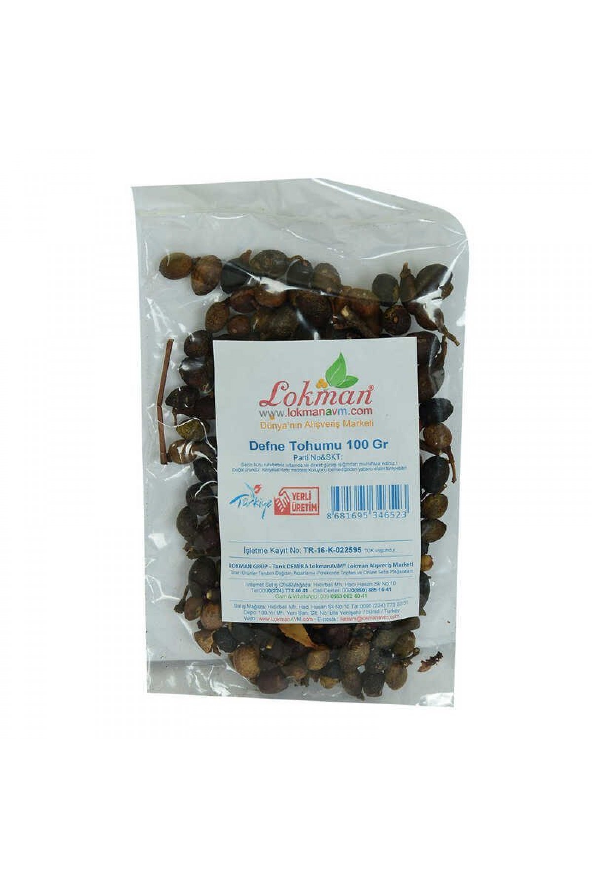 Lisinya214 Defne Tohumu 100 Gr Paket