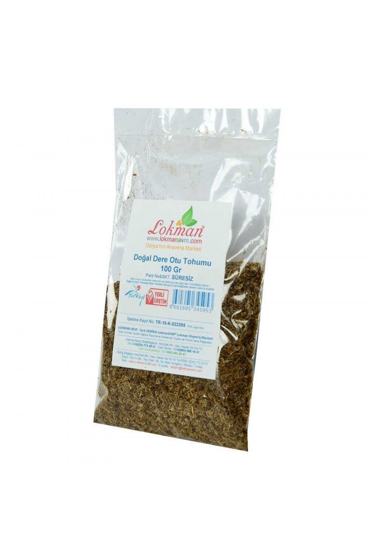 Lisinya214 Dere Otu Tohumu Doğal 100 Gr Paket