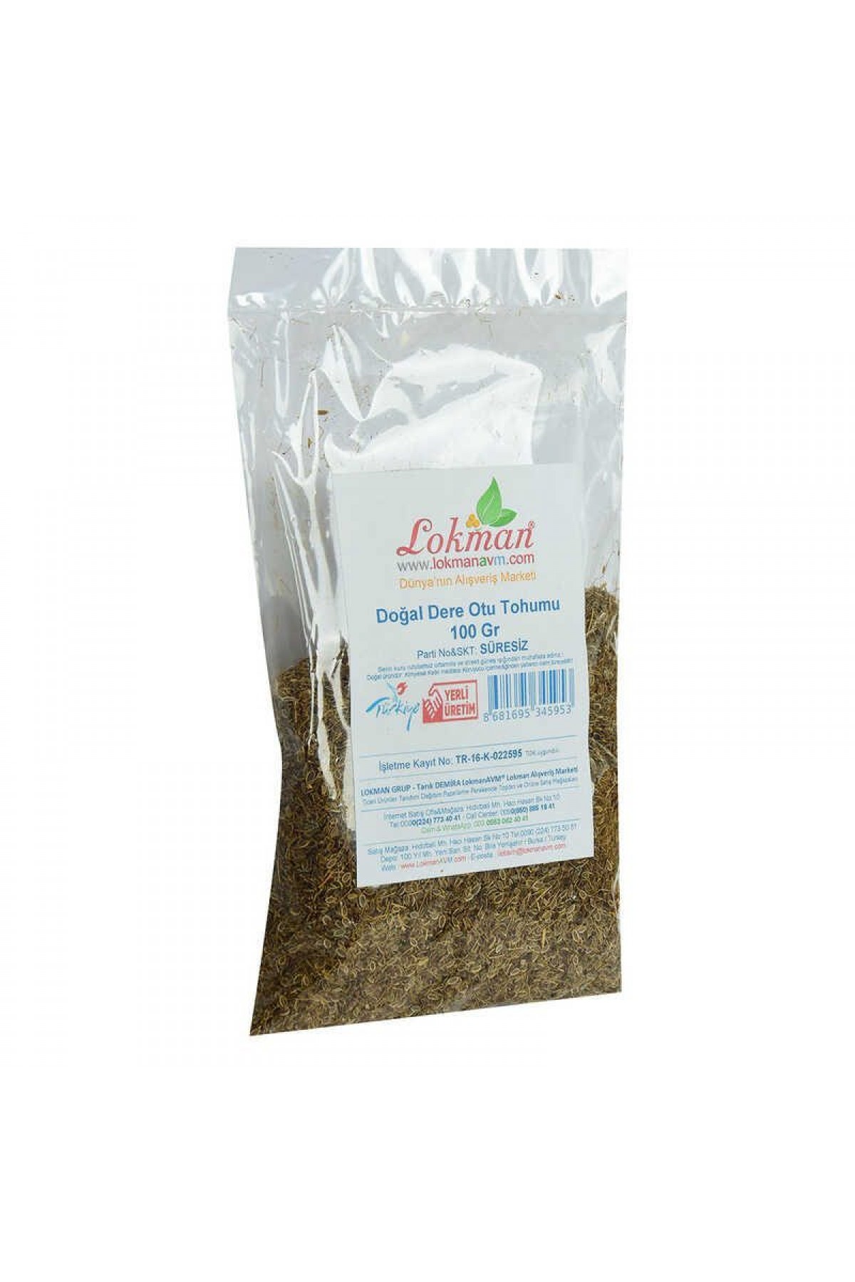 Lisinya214 Dere Otu Tohumu Doğal 100 Gr Paket