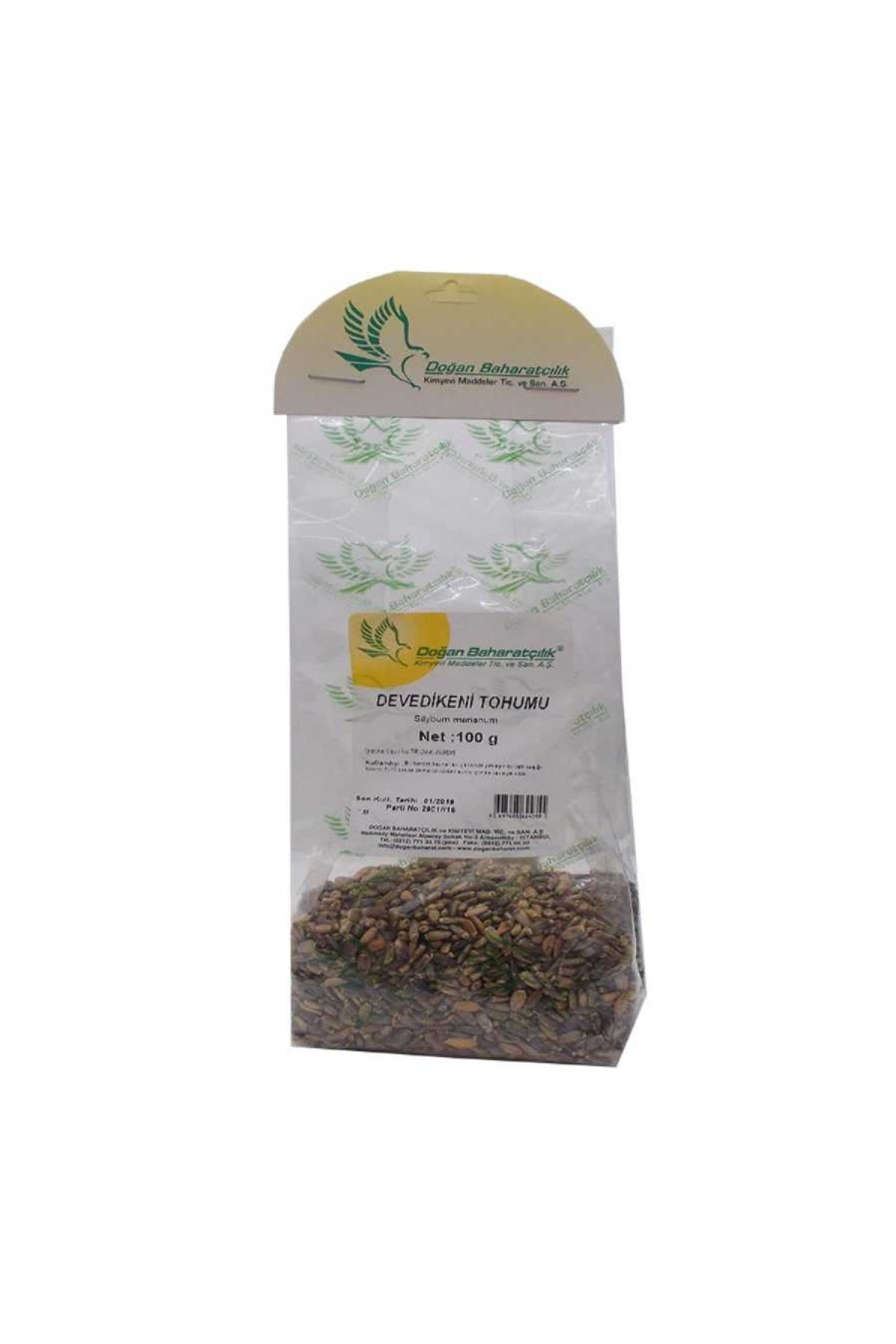 Lisinya214 Doğal Tane Devedikeni Tohumu 100 Gr Paket