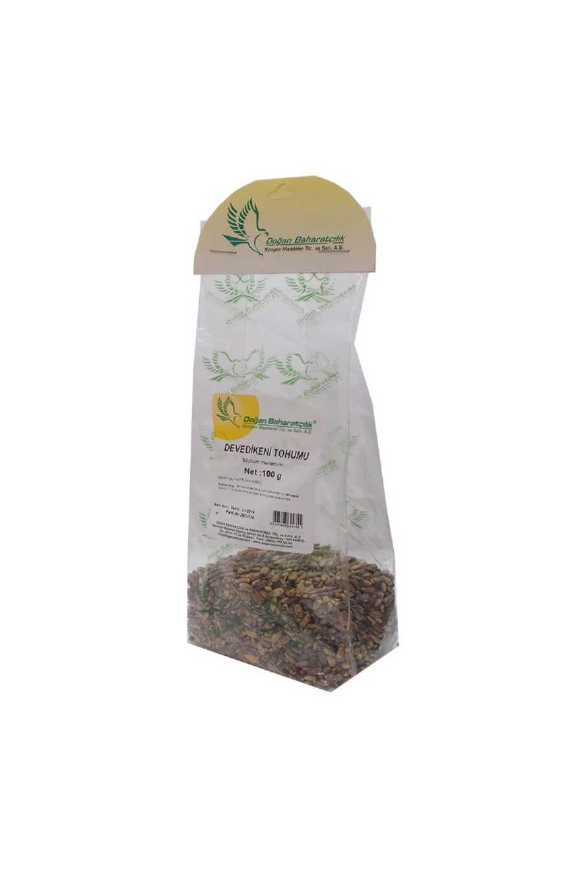 Lisinya214 Doğal Tane Devedikeni Tohumu 100 Gr Paket