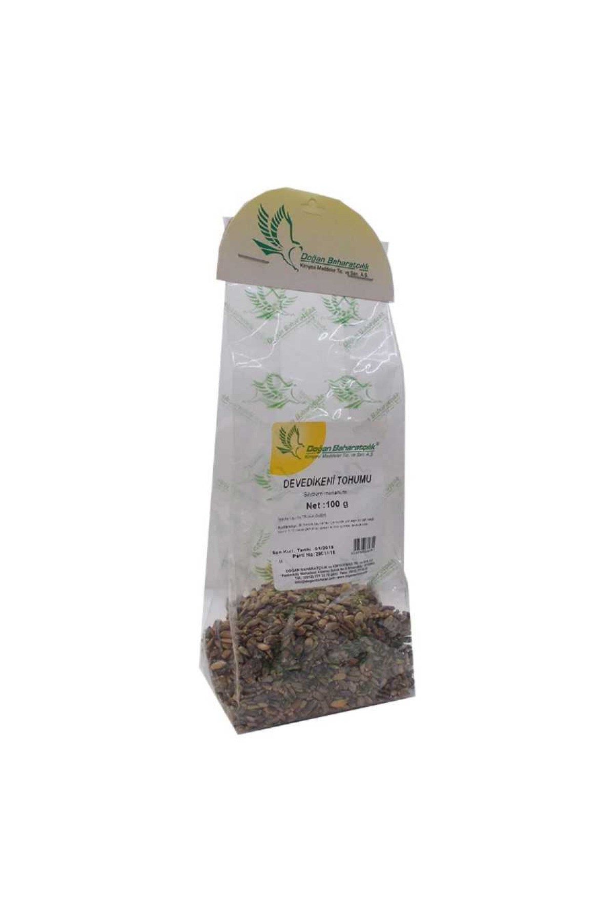 Lisinya214 Doğal Tane Devedikeni Tohumu 100 Gr Paket