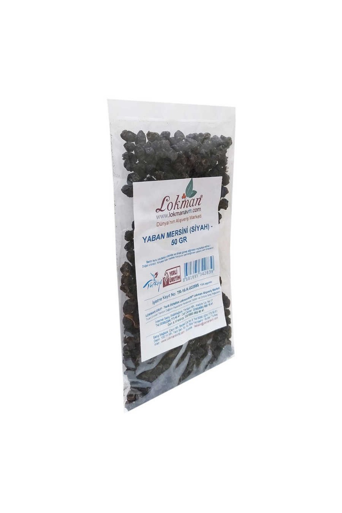 Lisinya214 Doğal Acı Yaban Mersini Siyah 50 Gr Paket