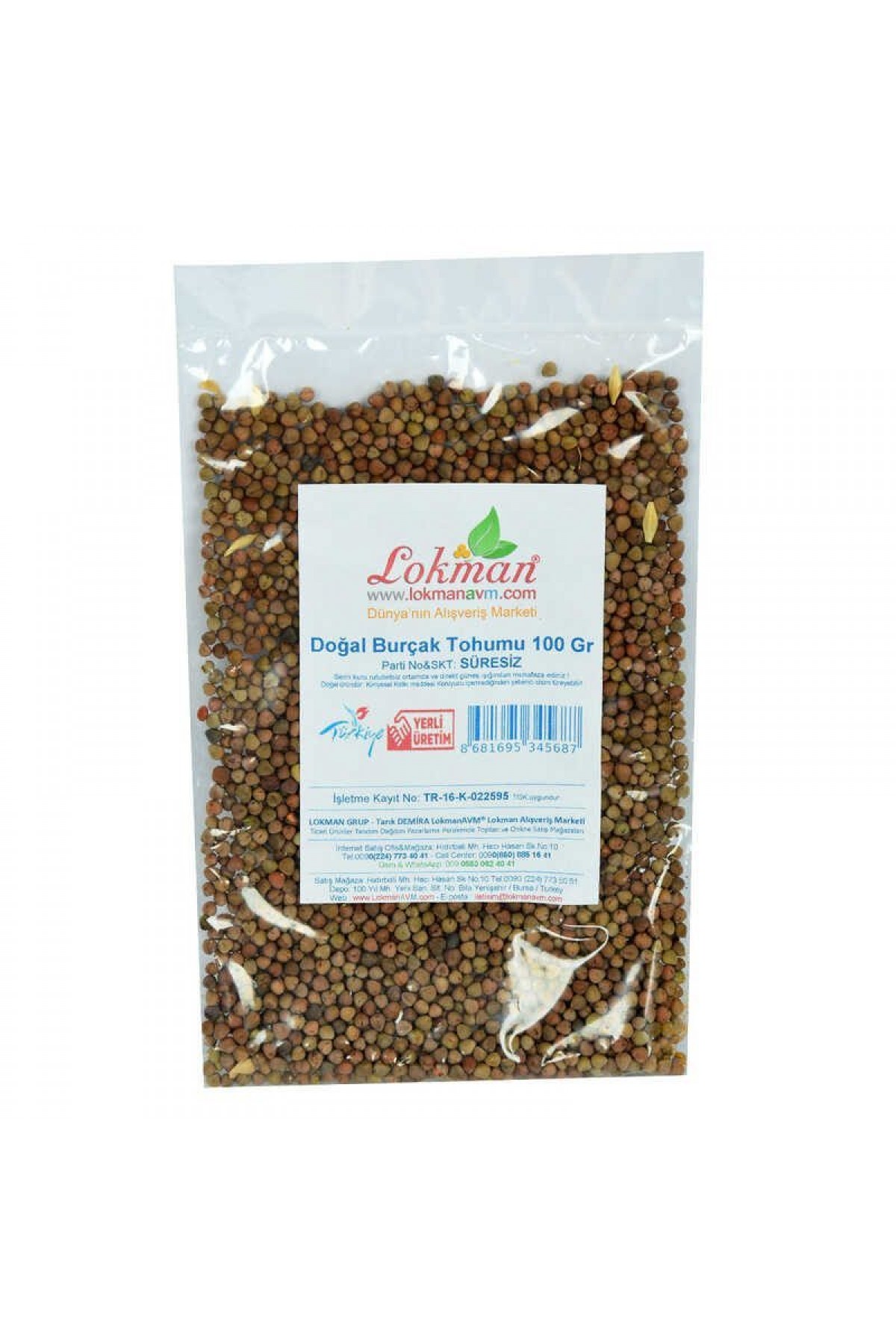 Lisinya214 Doğal Burçak Tohumu 100 Gr Paket
