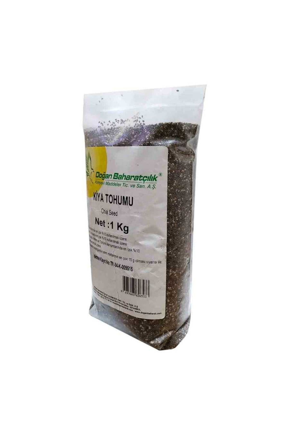 Lisinya214 Doğal Chia Tohumu 1000 Gr Paket
