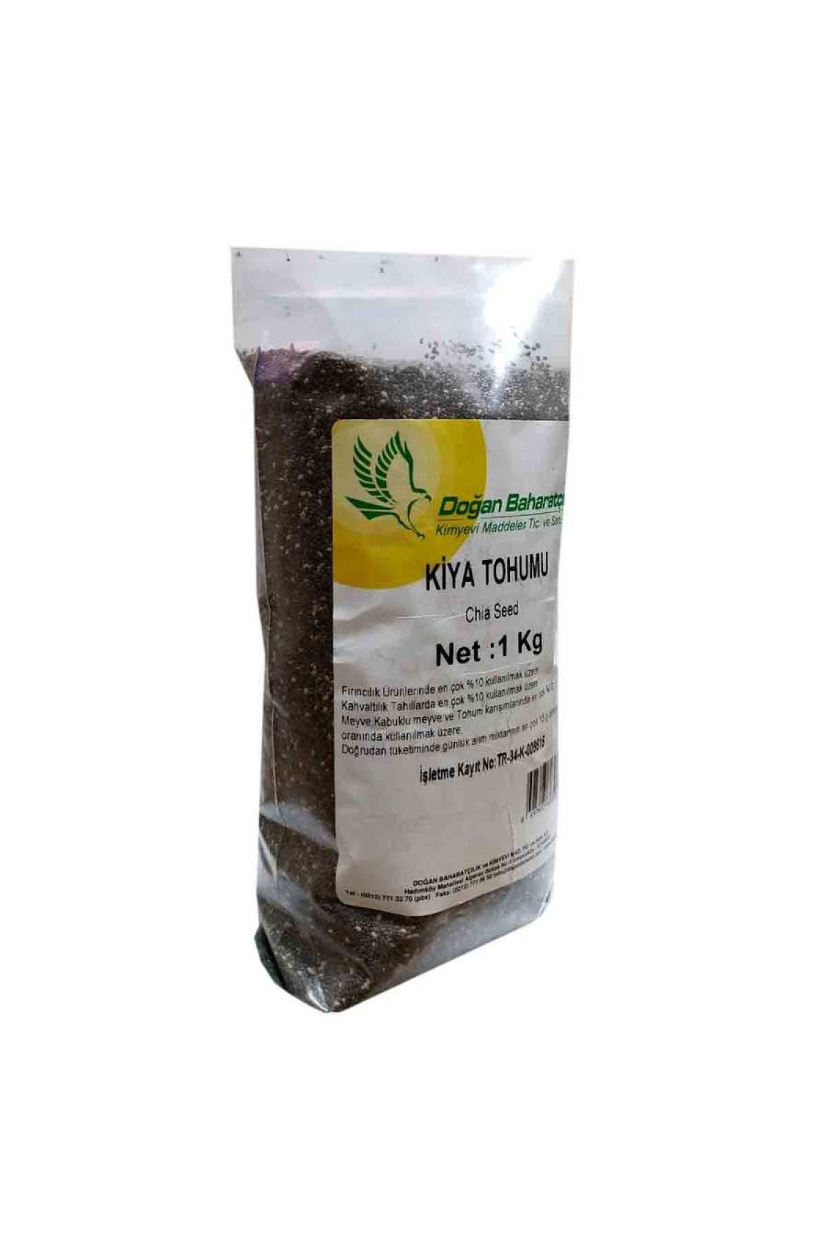 Lisinya214 Doğal Chia Tohumu 1000 Gr Paket