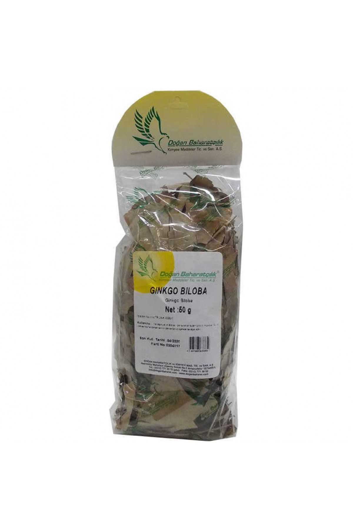 Lisinya214 Doğal Ginkgo Biloba Yaprağı 50 Gr Paket