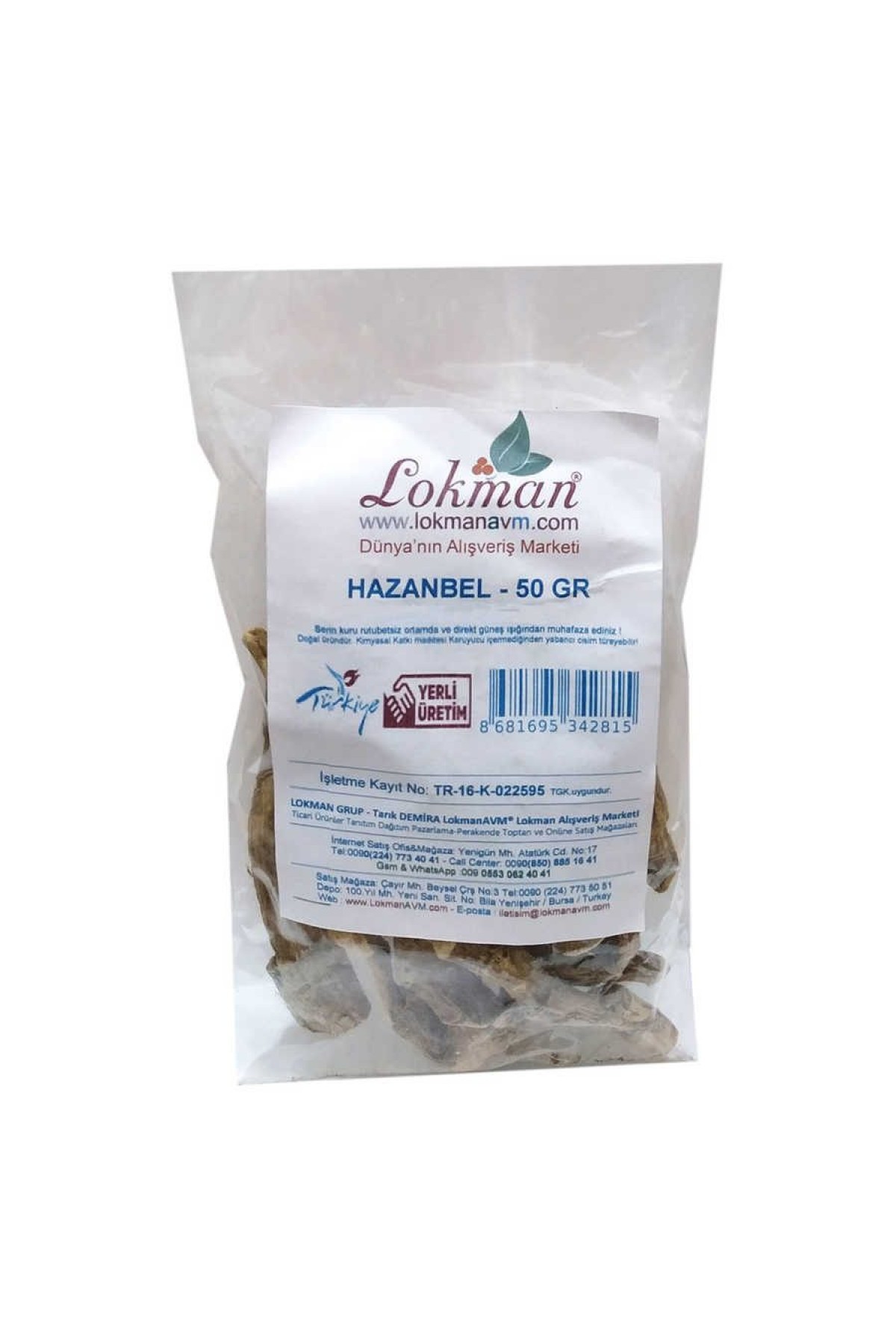 Doğal Hazanbel Kökü 50 Gr Paketli Lisinya214 Doğal Hazanbel Kökü 50 Gr Paketli
