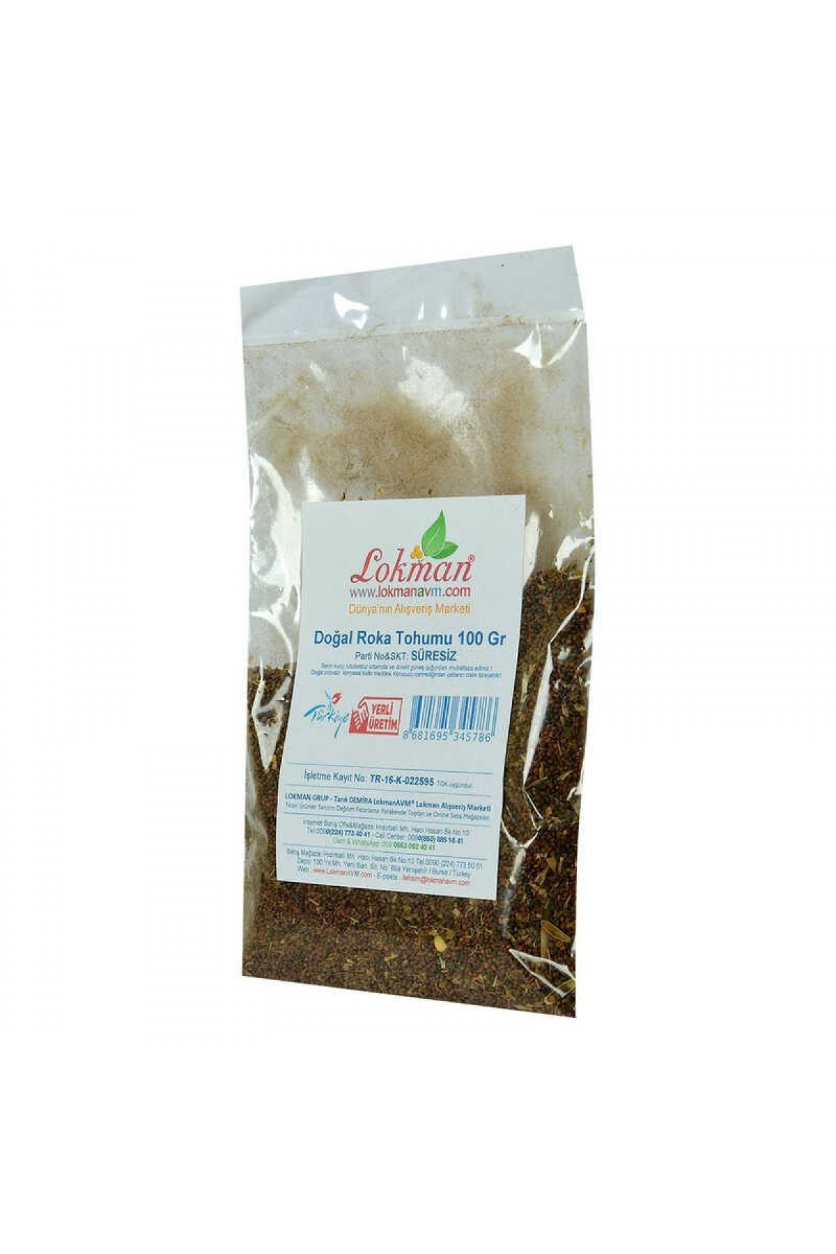 Doğal Roka Tohumu 100 Gr Paket