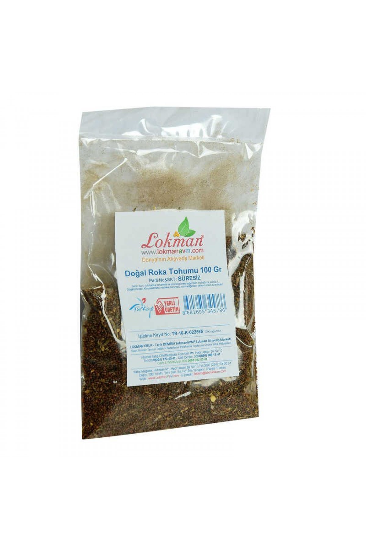 Doğal Roka Tohumu 100 Gr Paket
