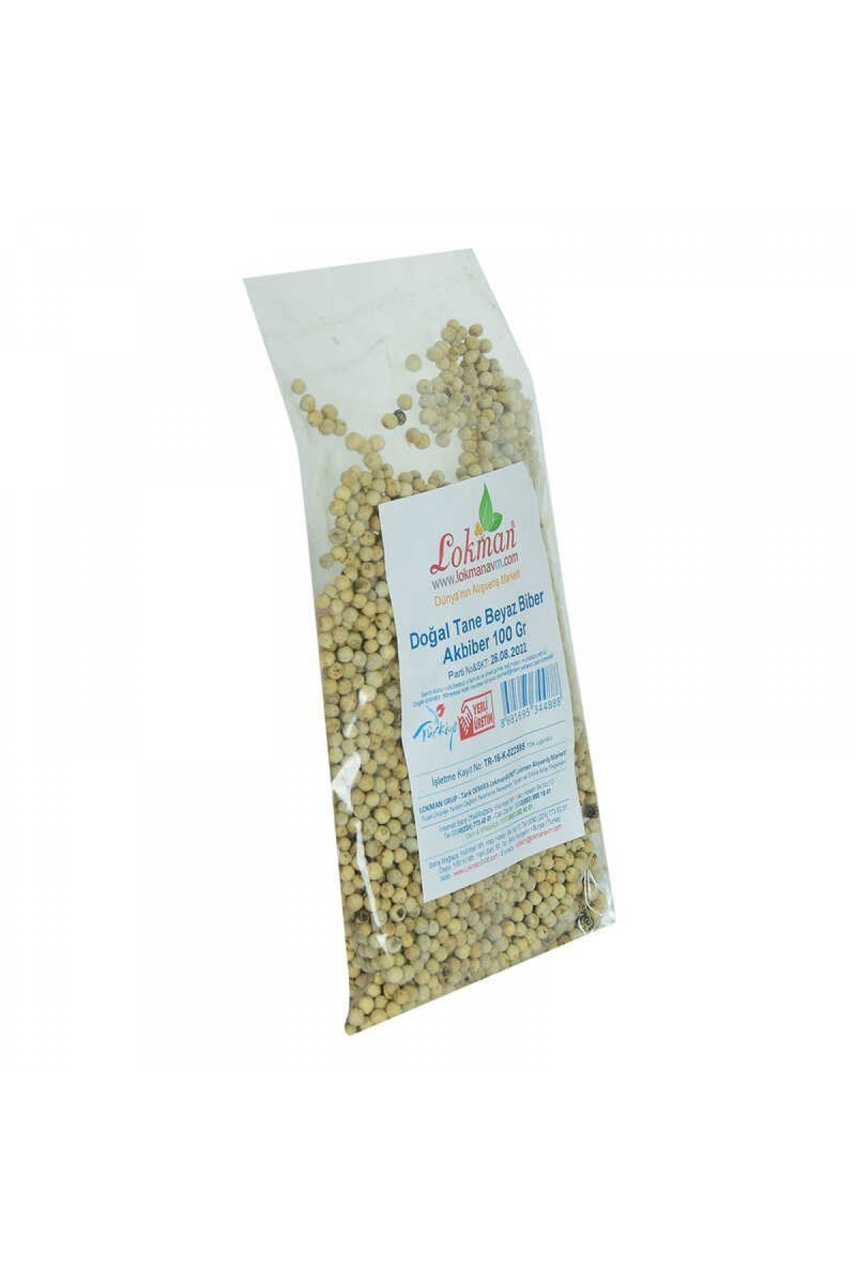 Doğal Tane Akbiber Beyaz Biber Beyaz Karabiber 100 Gr Paket Lisinya214 Doğal Tane Akbiber Beyaz Biber Beyaz Karabiber 100 Gr Paket