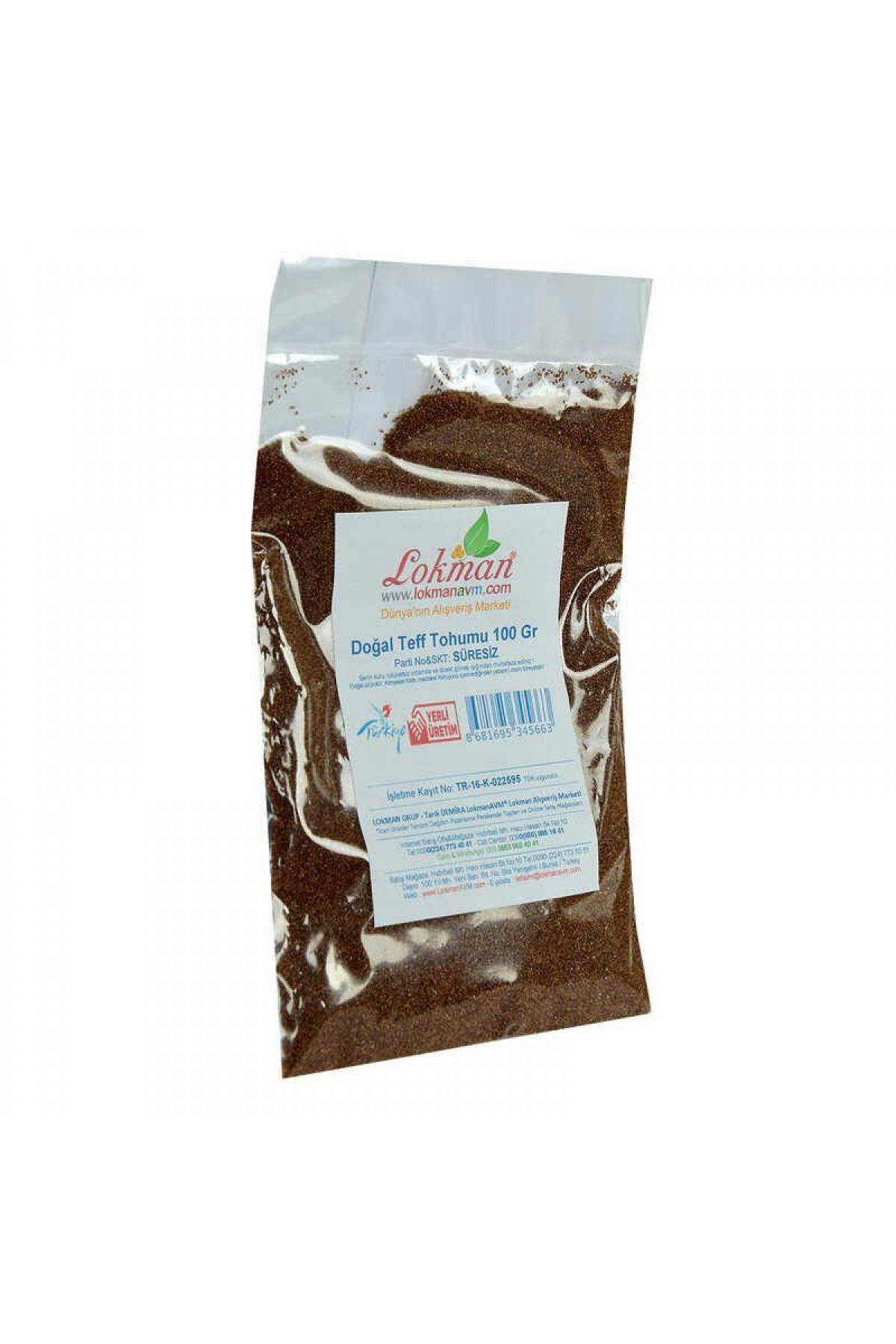 Lisinya214 Doğal Teff Tohumu 100 Gr Paket