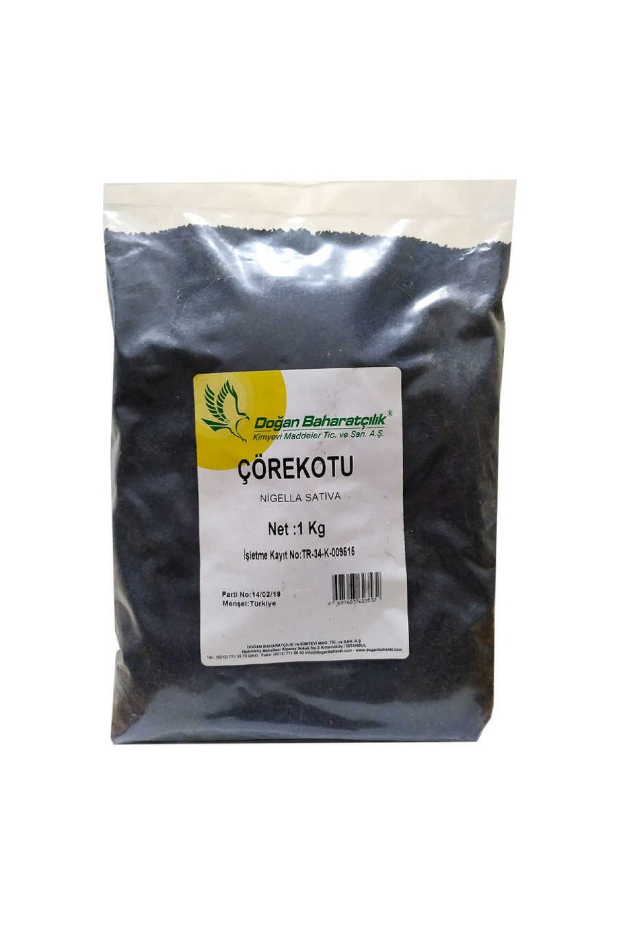 Lisinya214 Çörek Otu Doğal Tane 1000 Gr Paket