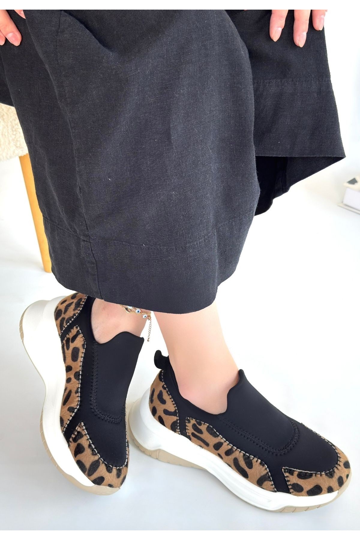 Kendy Leopar Süet Spor Ayakkabı - Lisinya Kendy Leopar Süet Spor Ayakkabı - Lisinya