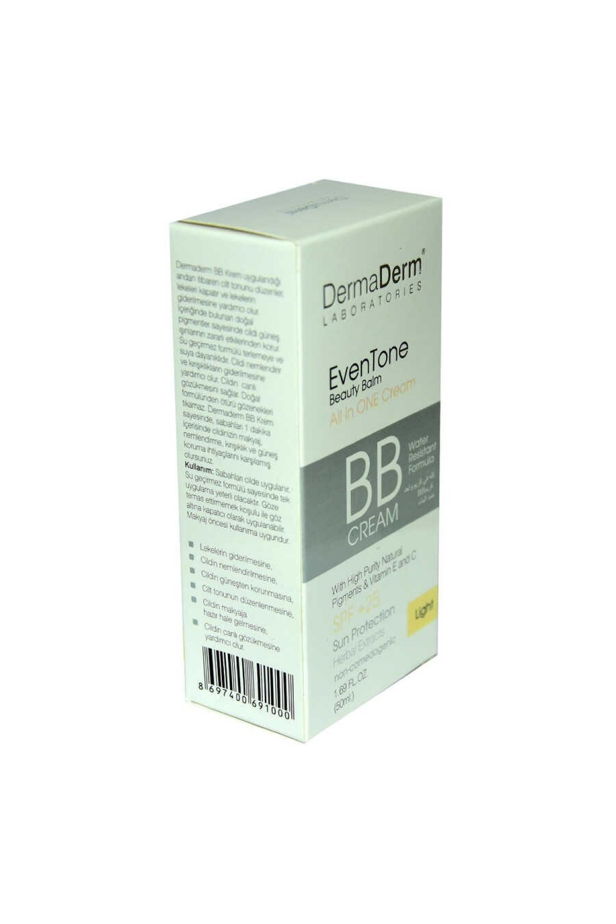 EvenTone BB Krem Açık Ton Vitaminli Spf+25 Güneş Koruma Özlü 50 ML Lisinya214 EvenTone BB Krem Açık Ton Vitaminli Spf+25 Güneş Koruma Bitki Özlü 50 ML