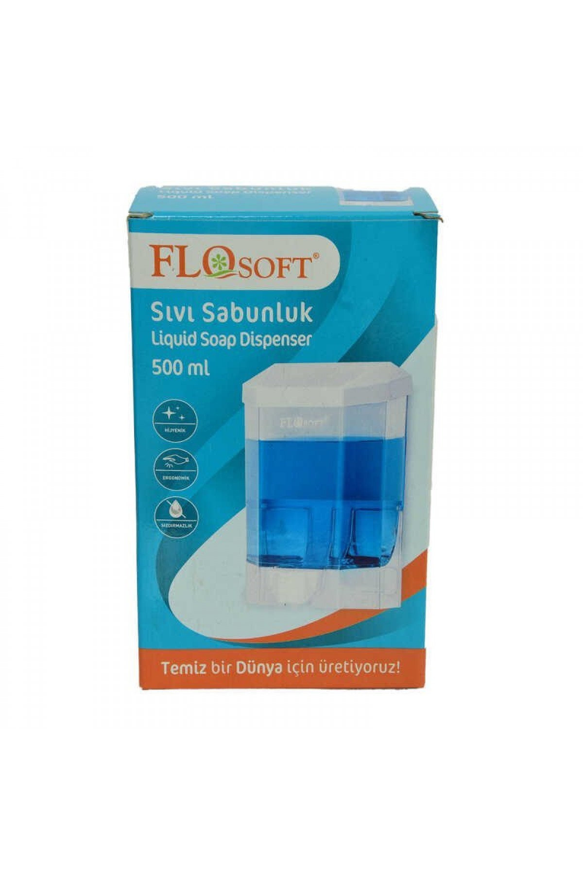 Lisinya214 Sıvı Sabunluk ve Şampuan Makinası Şeffaf Renk 500 ML Hacimli