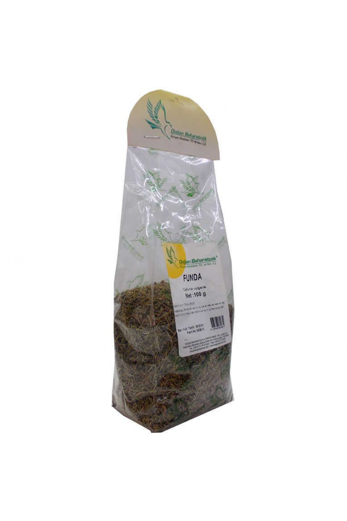 Funda Yaprağı Otu Doğal 100 Gr Paket Lisinya214 Funda Yaprağı Otu Doğal 100 Gr Paket
