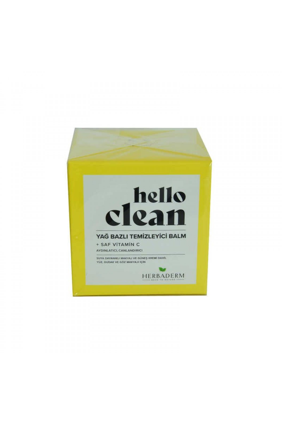 Lisinya214 Hello Clean Yüz Dudak ve Göz için Yağ Bazlı Temizleyici Balm Saf C Vitaminli 100 ML