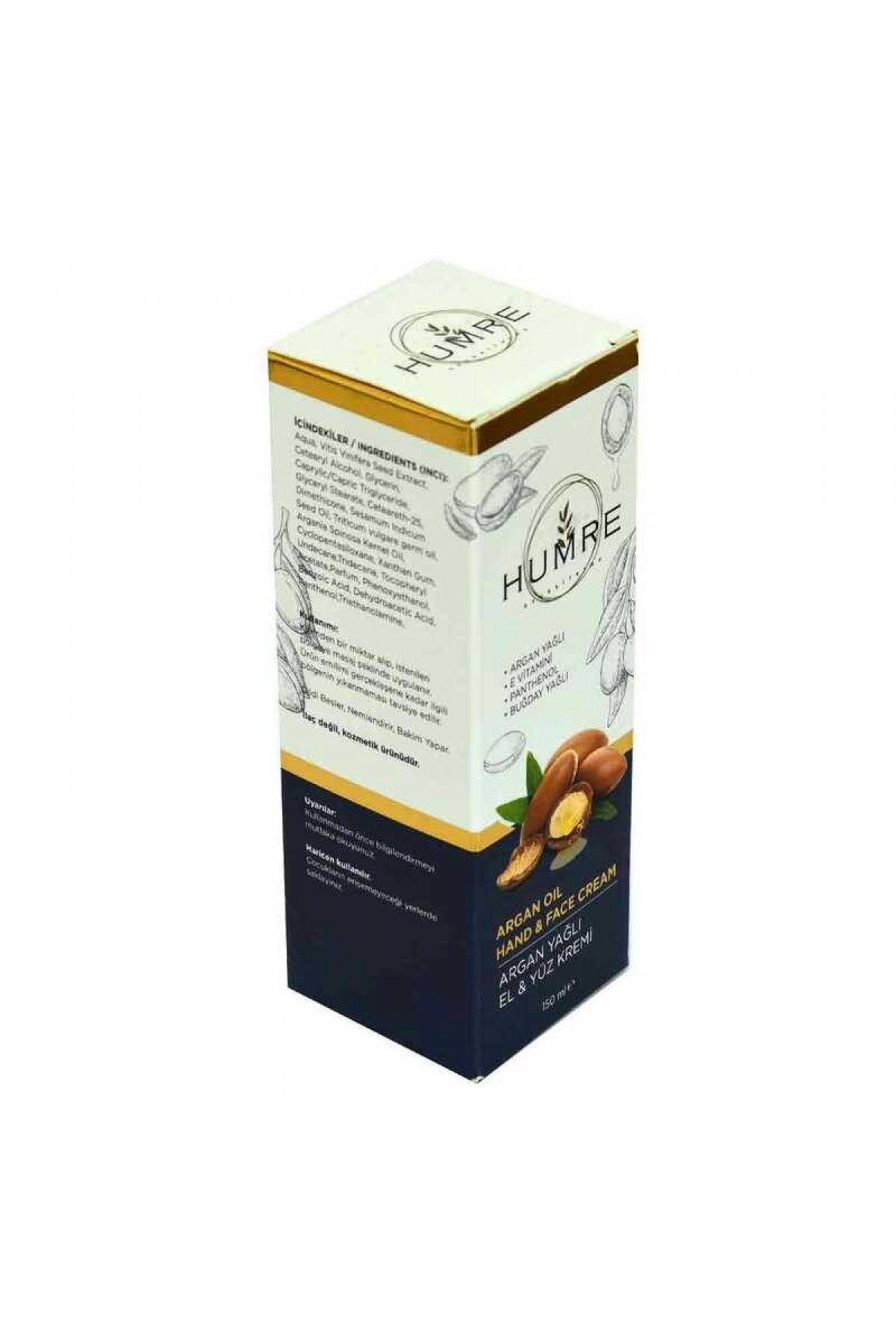 Lisinya214 Humre Argan Yağlı E Vitaminli El ve Yüz Kremi 150 ML