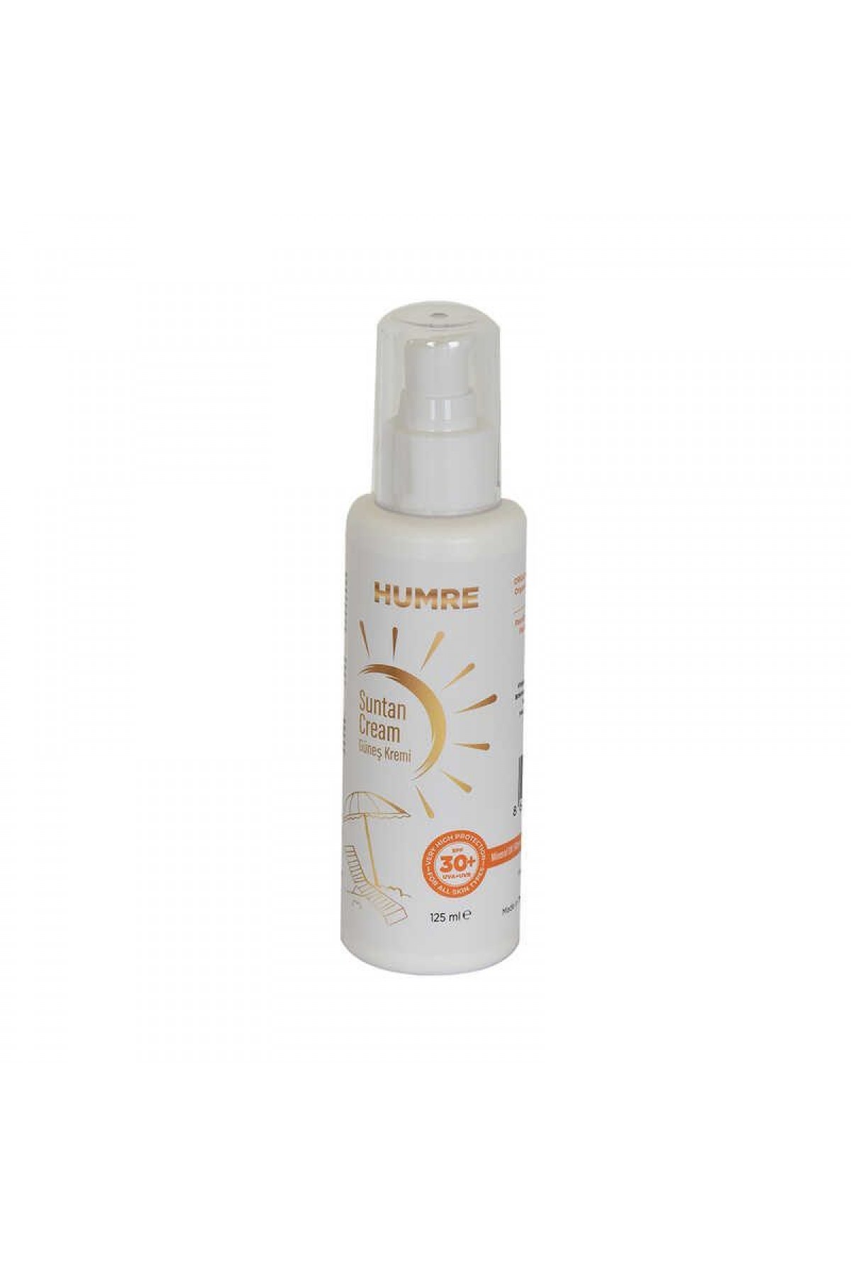 Lisinya214 Güneş Kremi SPF 30+ UVA+UVB Suntan Cream 125 ML