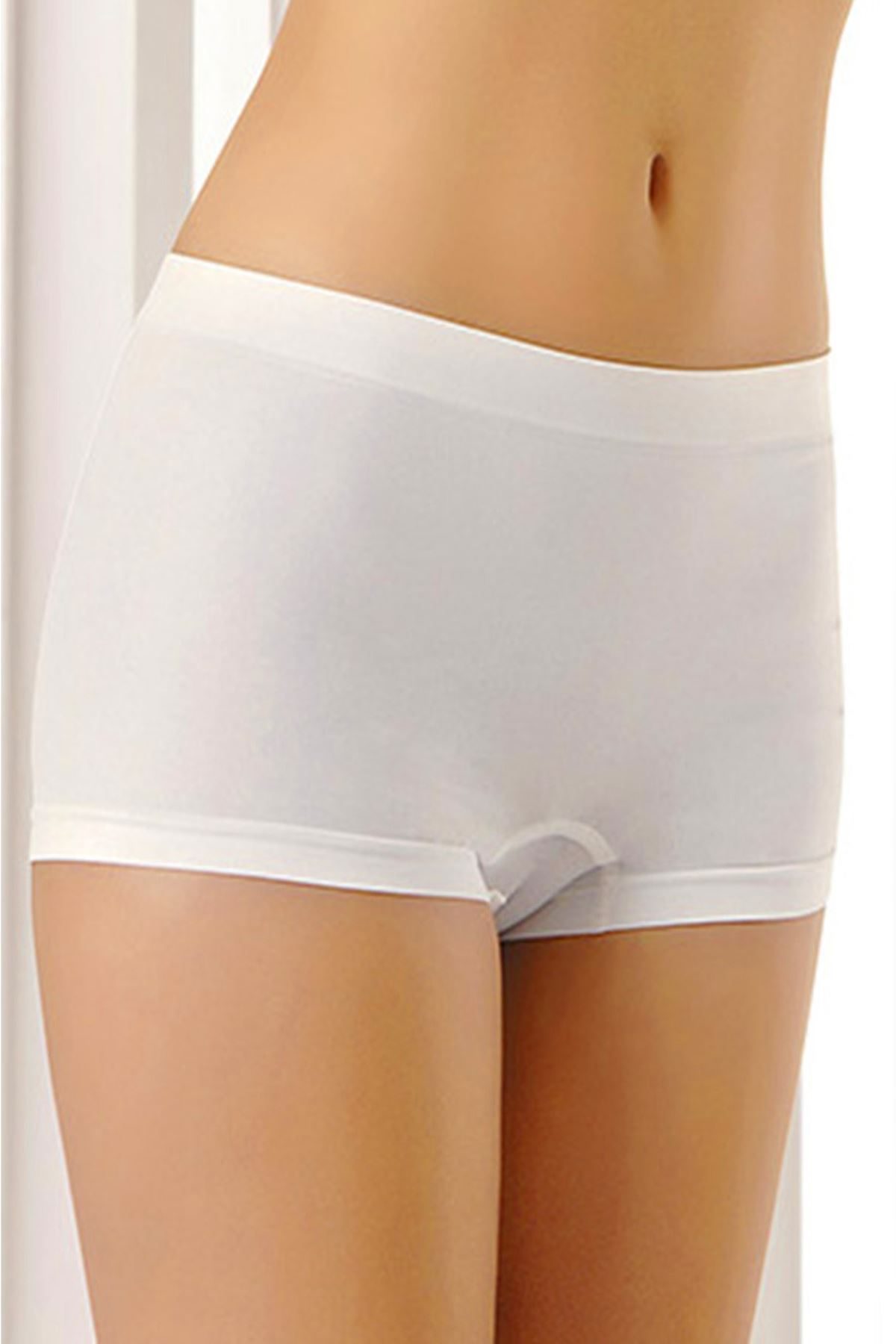 Beyaz Dikişsiz Kadın Boxer Korse Korse Beyaz Dikişsiz Kadın Boxer Korse Korse
