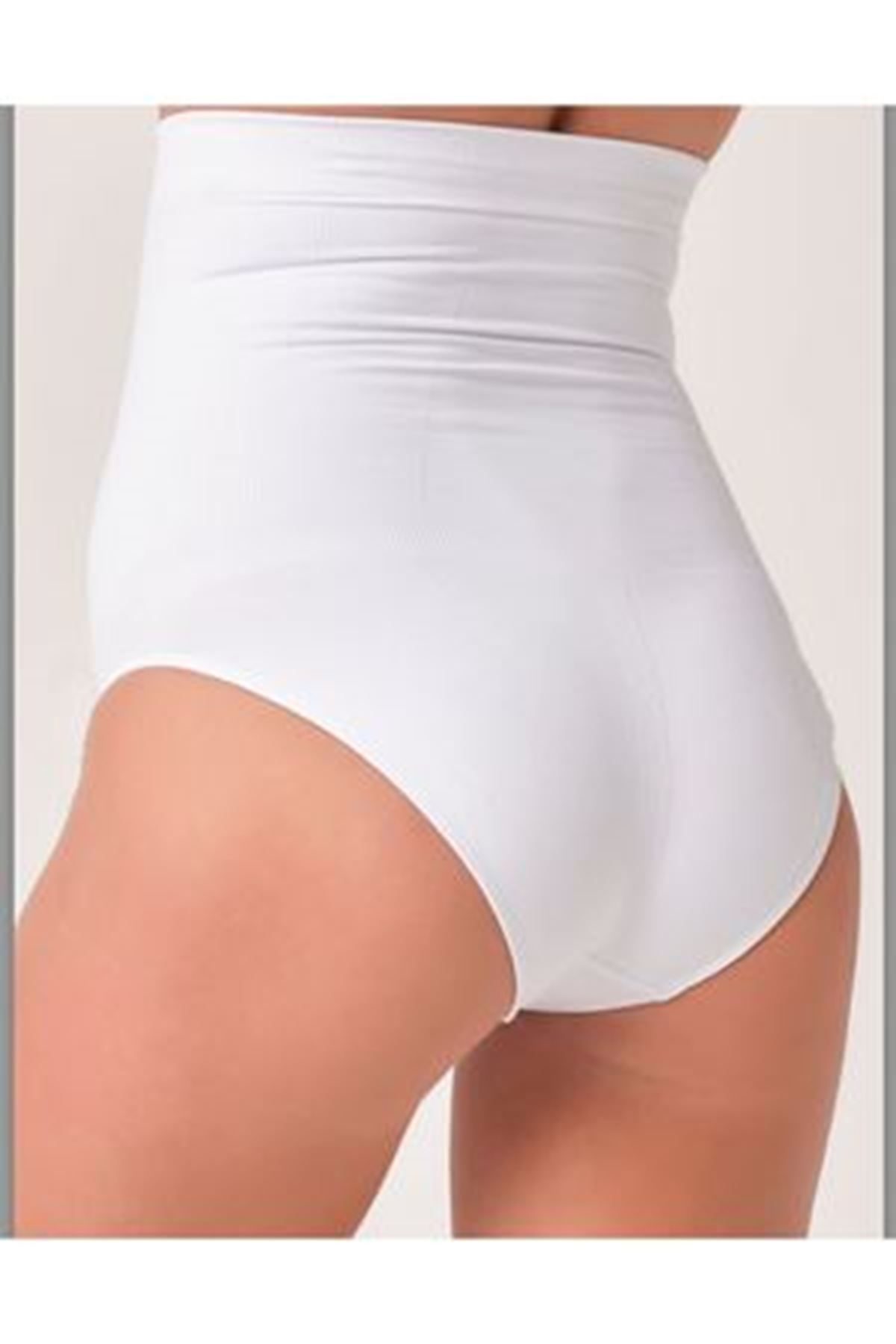 Beyaz Kadın Dikişsiz Slip Korse Beyaz Kadın Dikişsiz Slip Korse