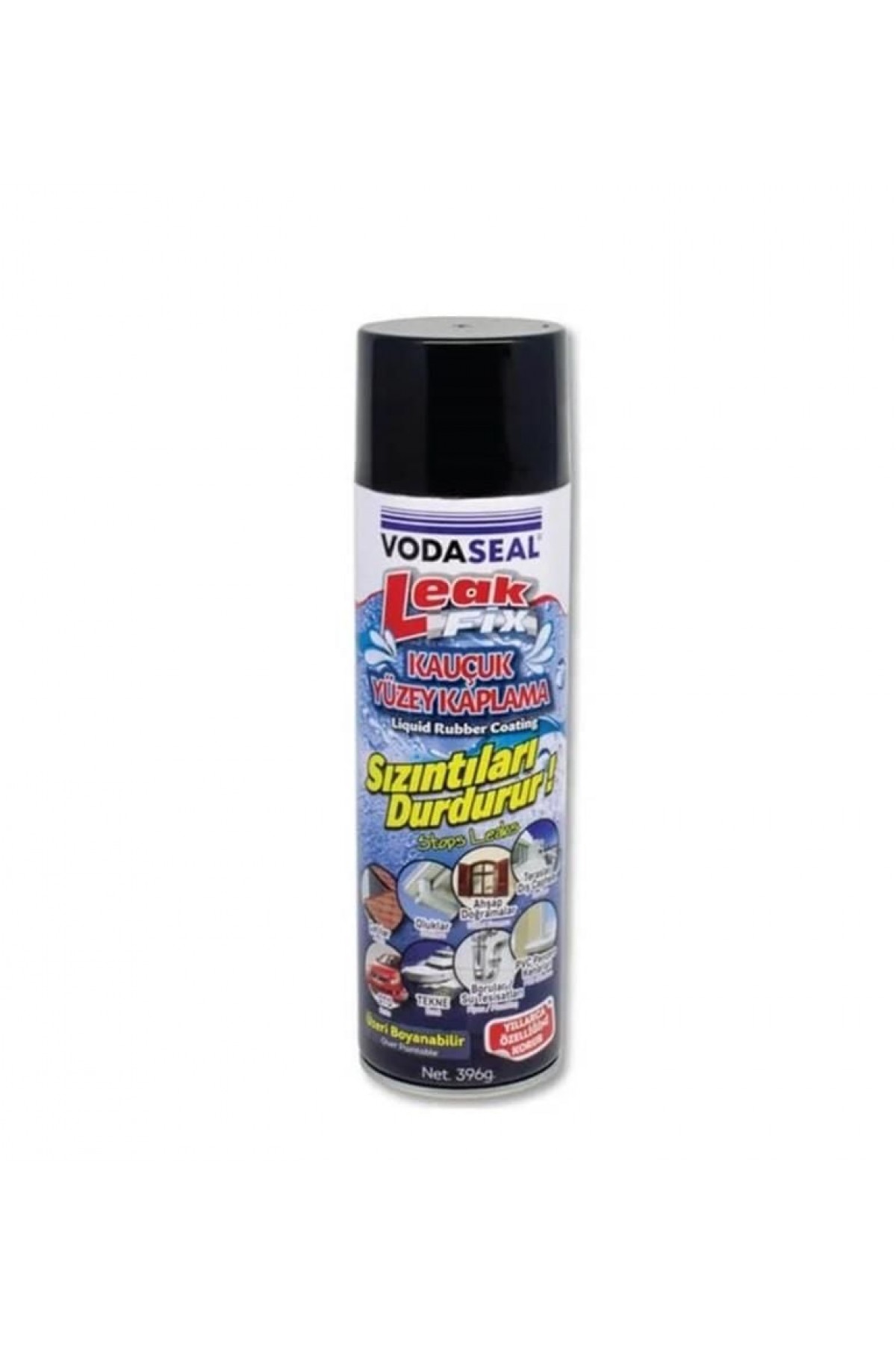 Vodaseal Leak Fix Kauçuk İzolasyon Spreyi 396 gr Siyah Vodaseal Leak Fix Kauçuk İzolasyon Spreyi 396 gr Siyah
