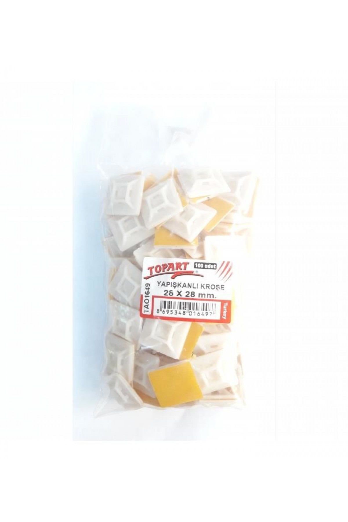 Topart 01649 28X28 Yapışkan Kroşe (100 Adet)
