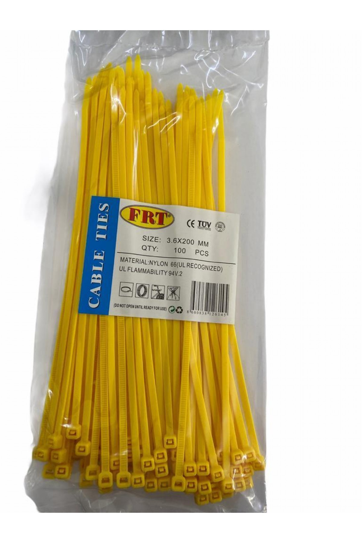 FRT Sarı 3,6X200 Kablo Bağı