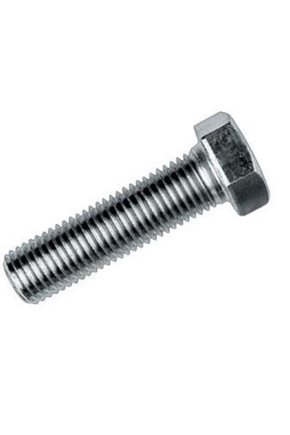 M6X40 Civata Beyaz Tam Paso 10 Adet