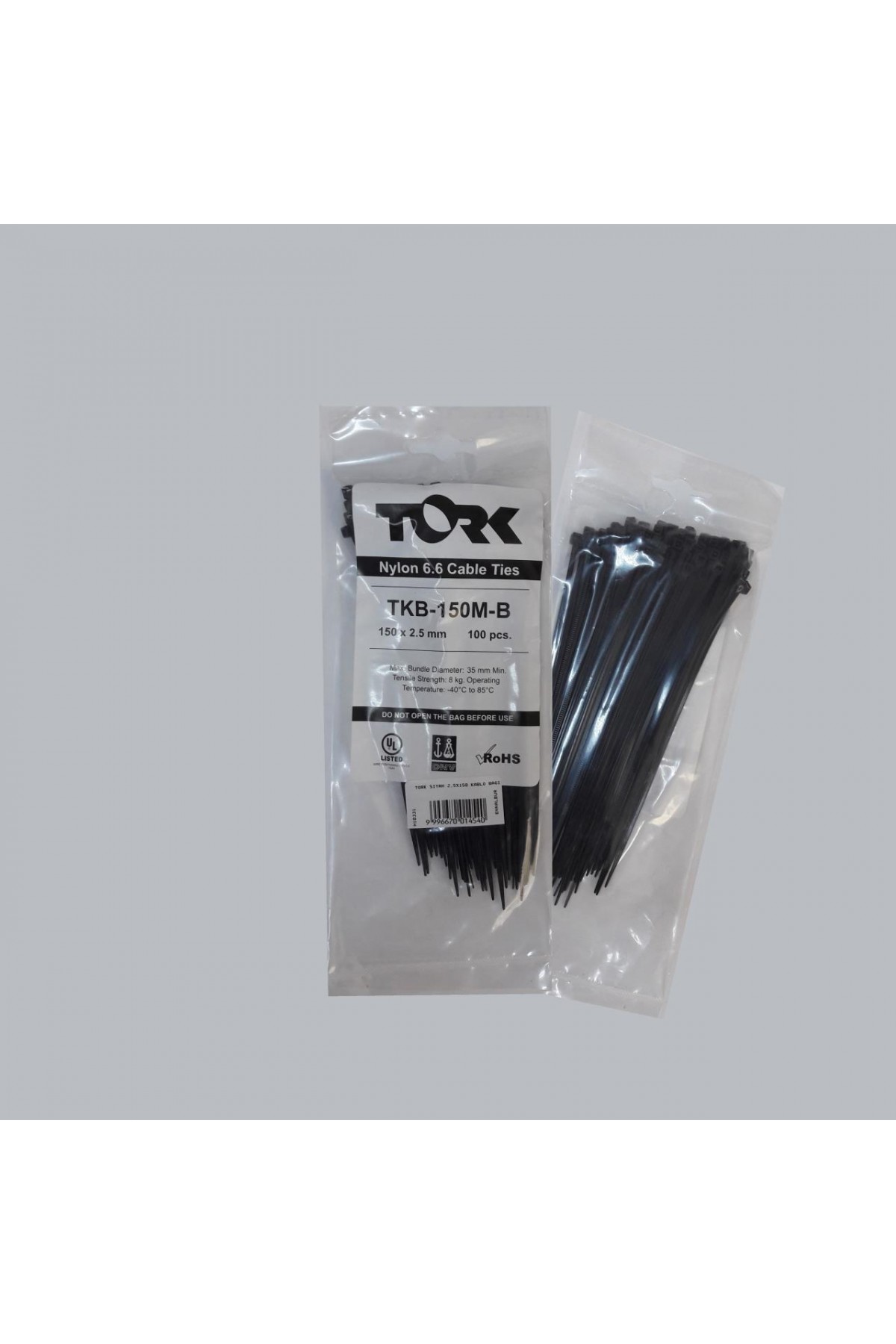 Lisinya202 Tork Siyah Kablo Bağı 2,5x150