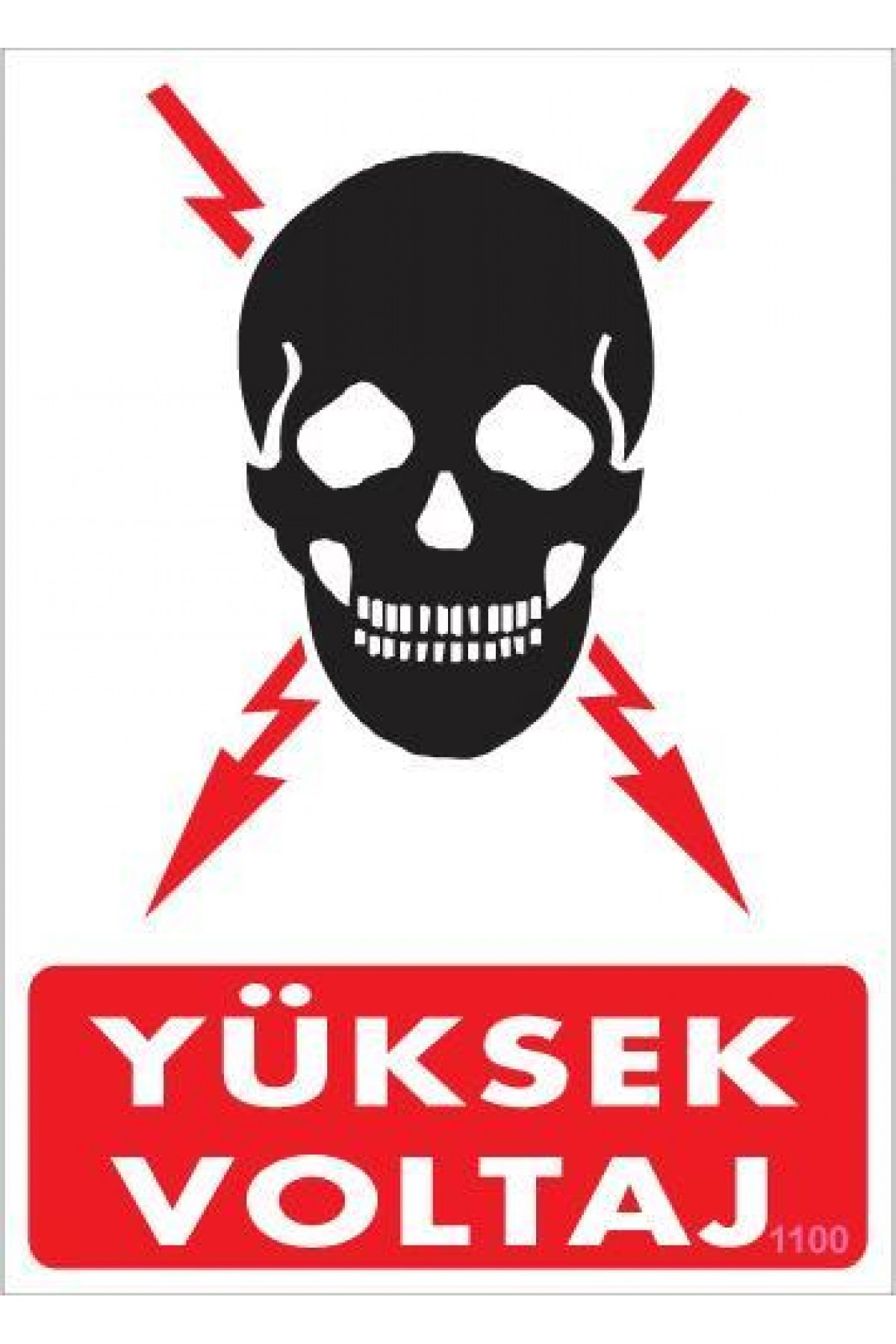 Lisinya202 Yüksek Voltaj Uyarı Levhası 25x35 KOD:1100