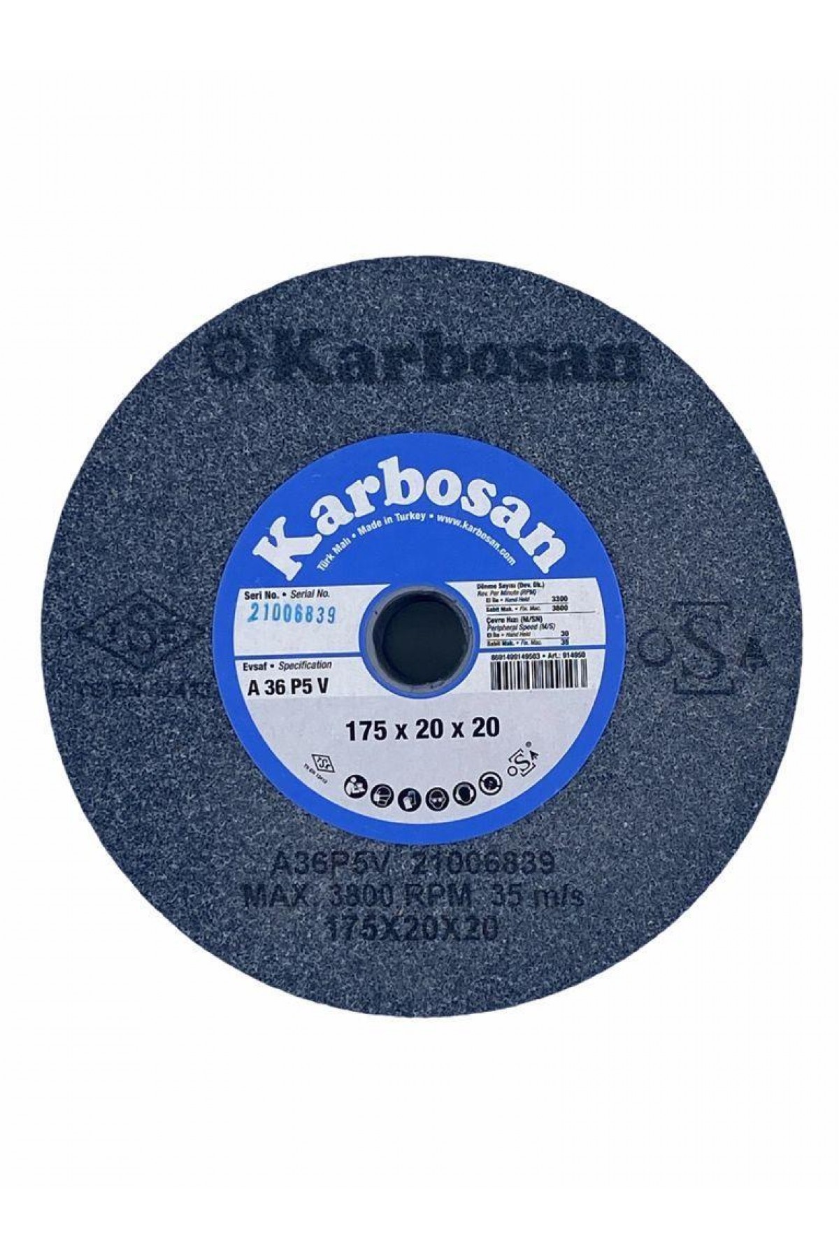 Karbosan 175X20X20 36 Kum NK Taşlama Taşı Lisinya202 Karbosan 175X20X20 36 Kum NK Taşlama Taşı