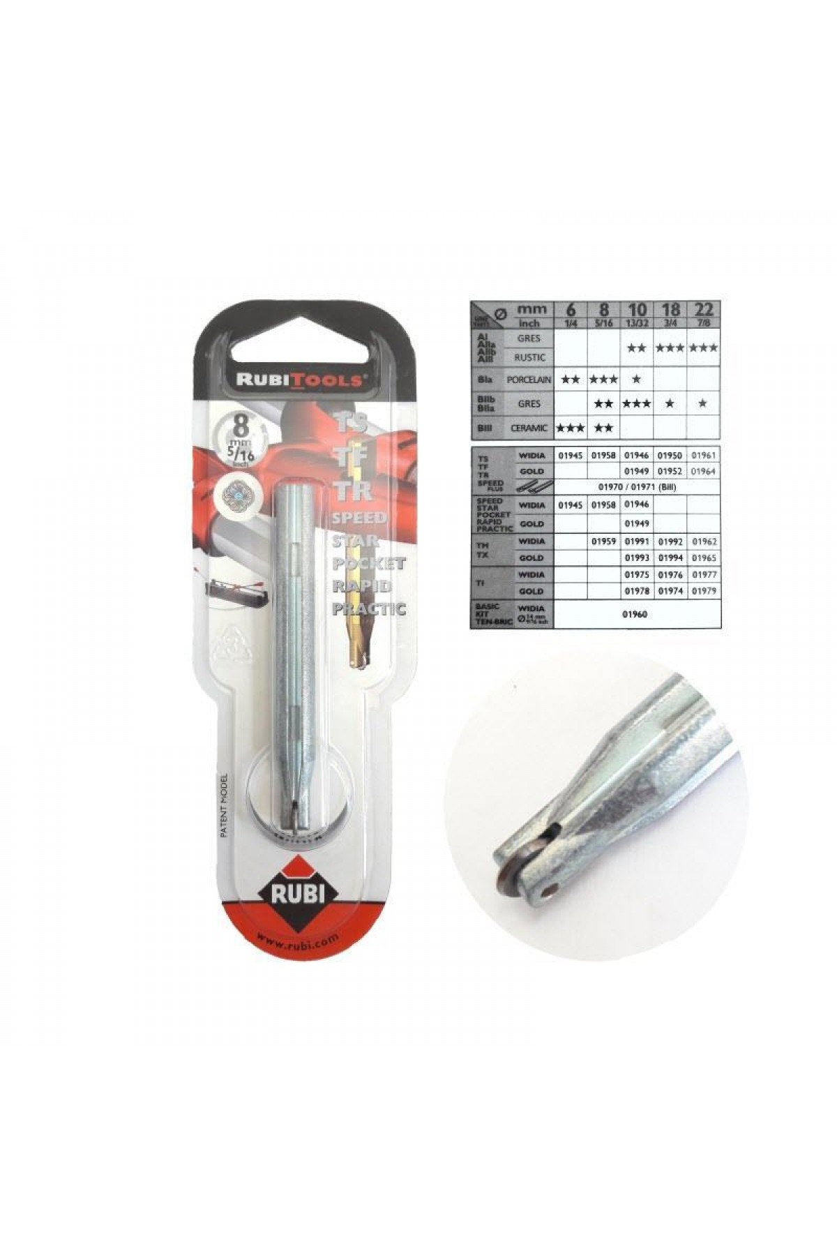 Rubi 8mm Seramik Kesme Elması 5/16 Elmas Uç Lisinya202 Rubi 8mm Seramik Kesme Elması 5/16 Elmas Uç