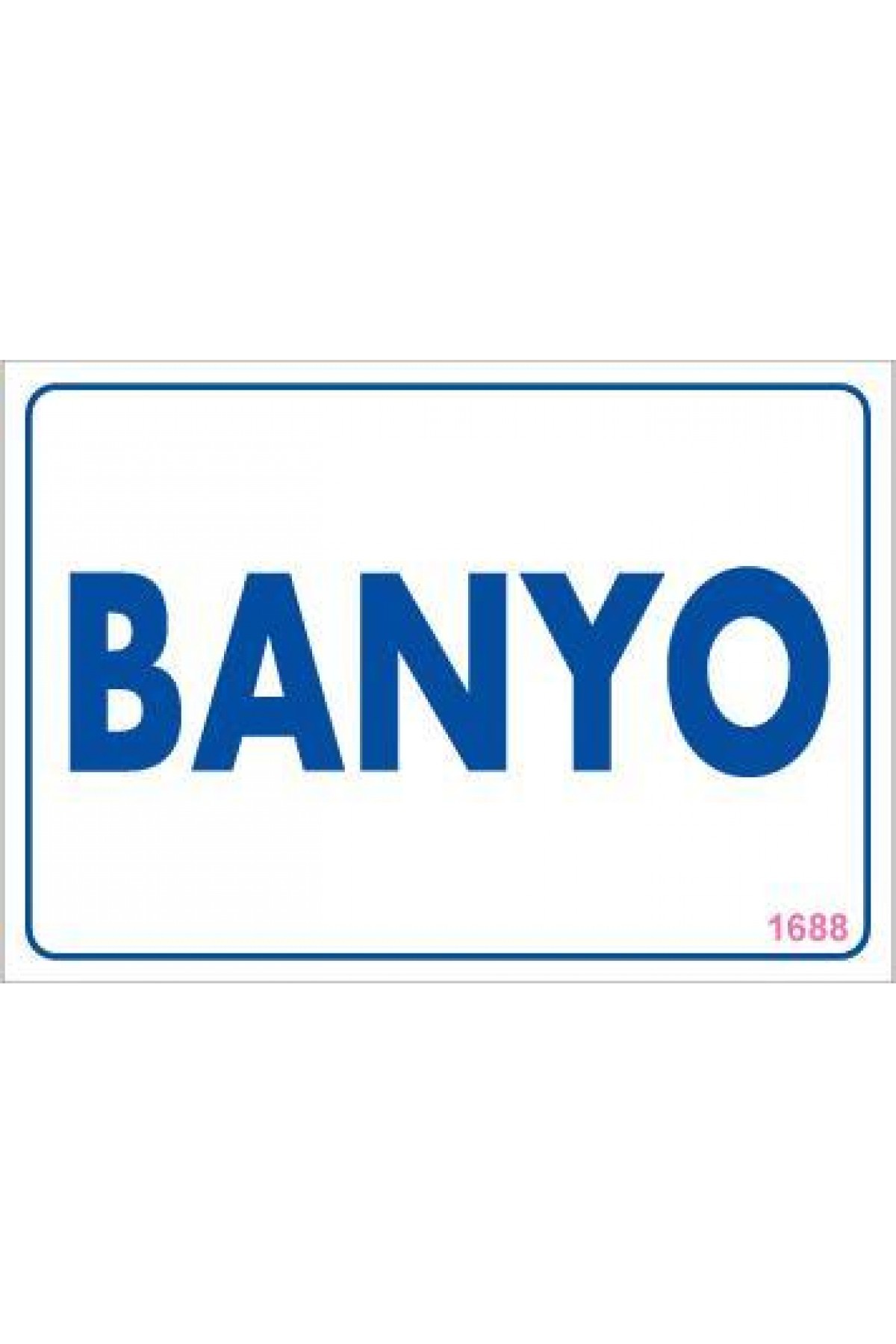 Banyo Uyarı Levhası 17,5x25 KOD:1688 Lisinya202 Banyo Uyarı Levhası 17,5x25 KOD:1688