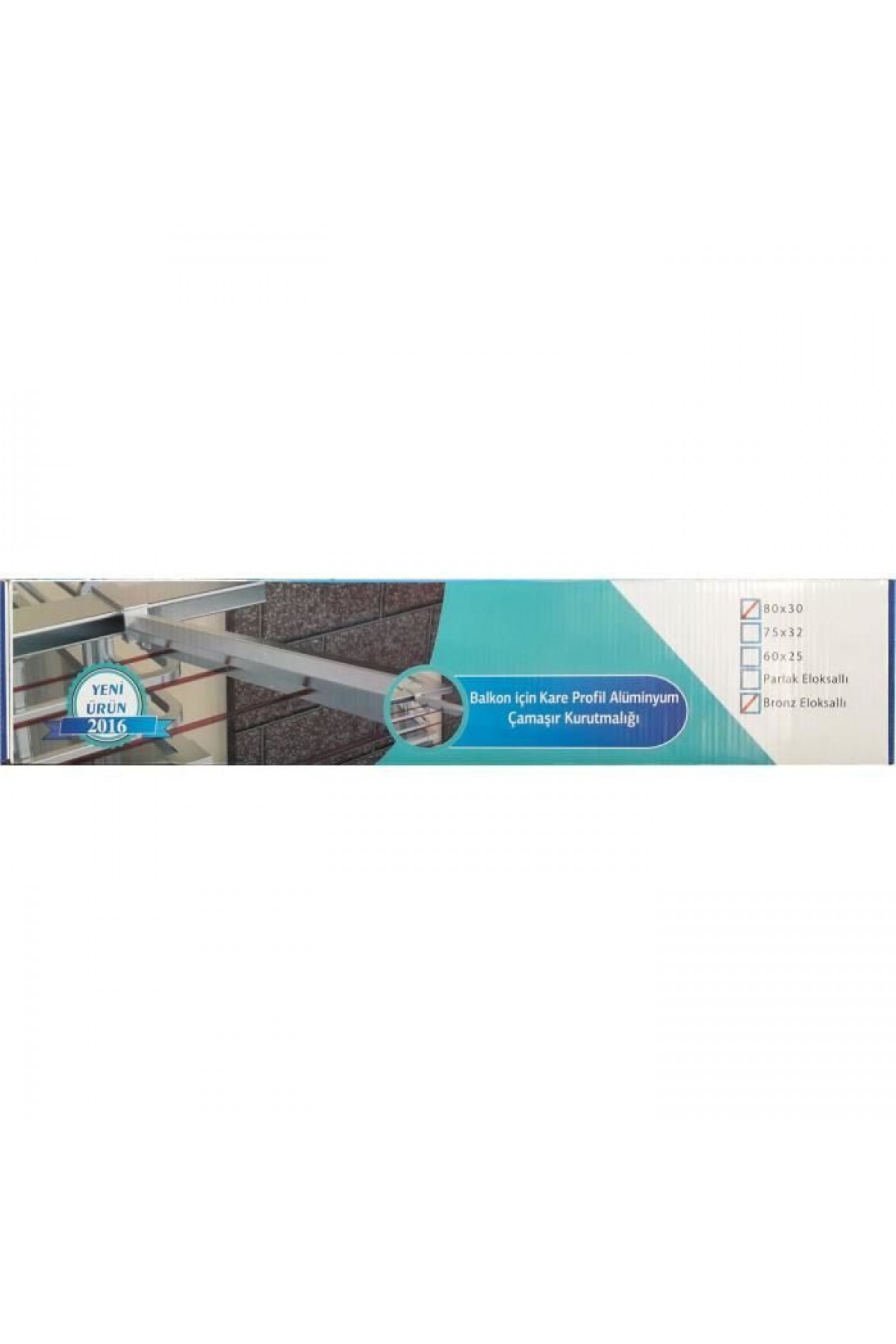Koral Alüminyum Balkon Çamaşır Kurutma Askılığı 80x30 Lisinya202 Koral Alüminyum Balkon Çamaşır Kurutma Askılığı 80x30