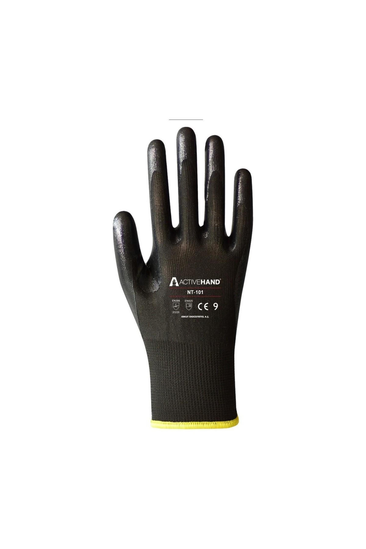 Lisinya202 Active NT 101 PU Siyah Nitril Eldiven 10 Numara
