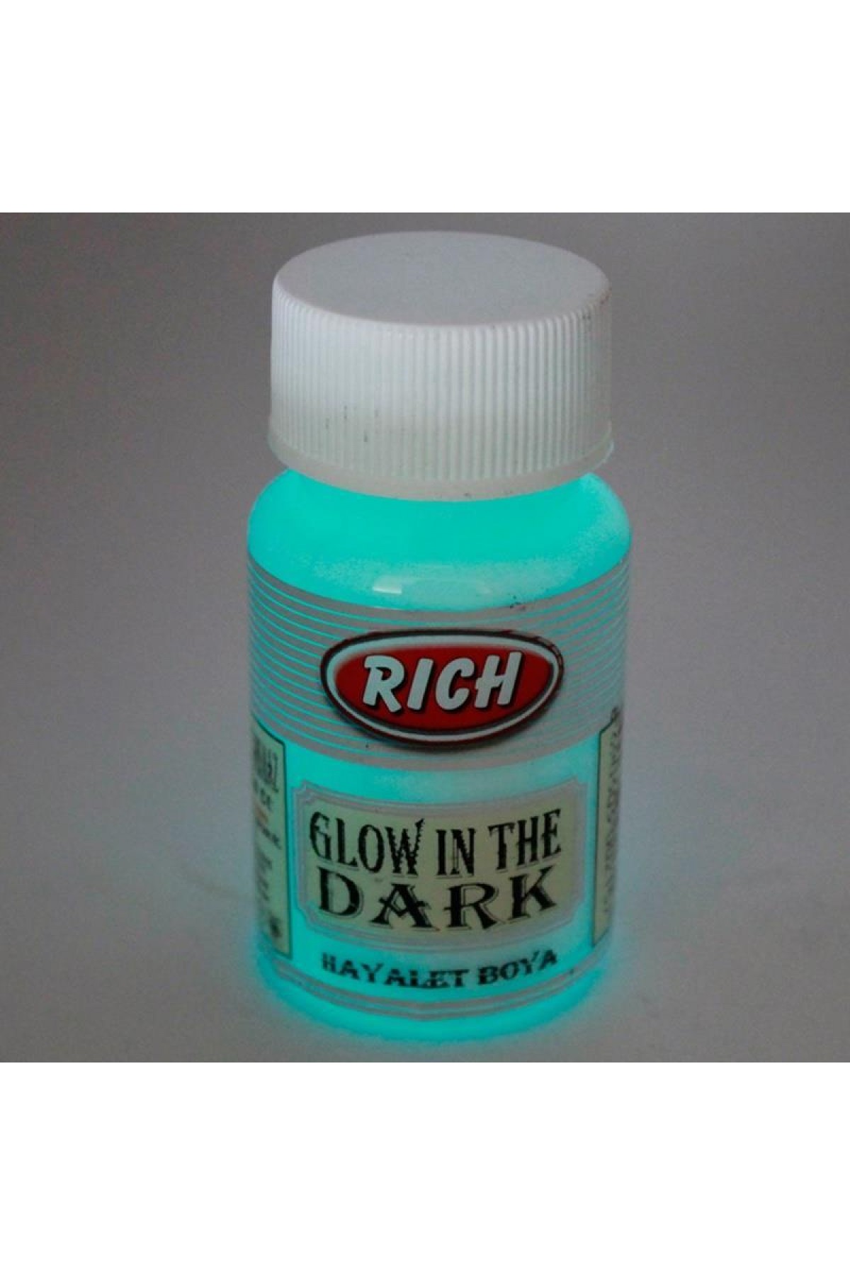 Rich 3002 Natural Turkuaz Karanlıkta Parlayan Hayalet Boya 50 cc Lisinya202 Rich 3002 Natural Turkuaz Karanlıkta Parlayan Hayalet Boya 50 cc